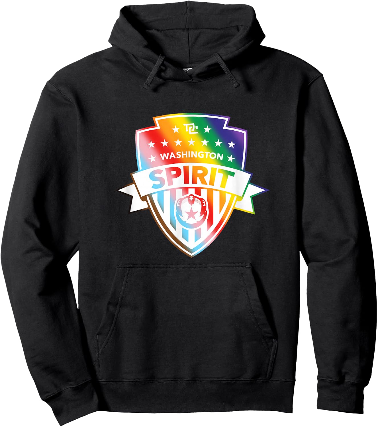 NWSL Washington Spirit Pride Crest Hoodie - Hoodie | Black