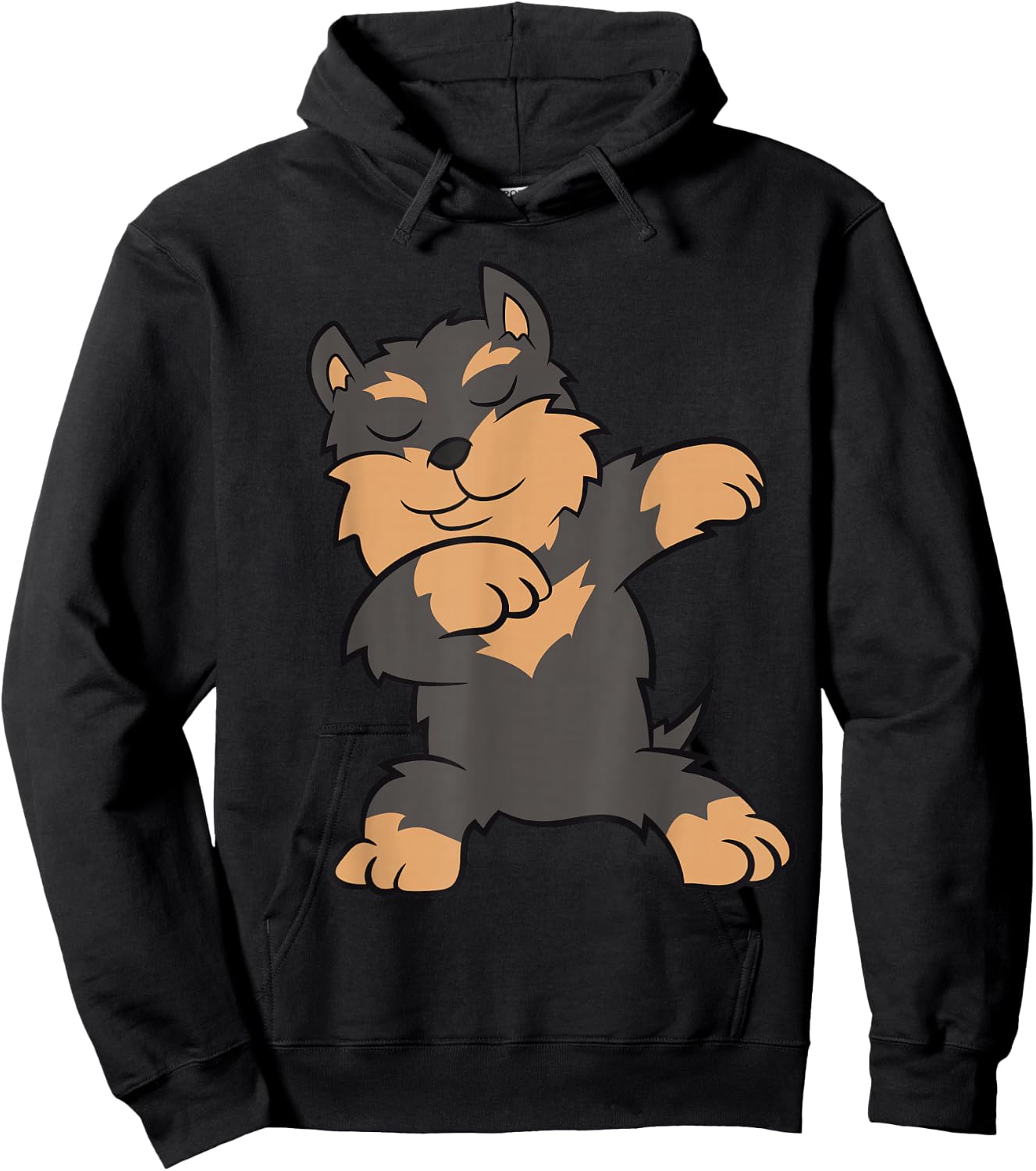 Dabbing Yorkie Cute Dabbing Yorkshire Terrier Hoodie - Hoodie | Black