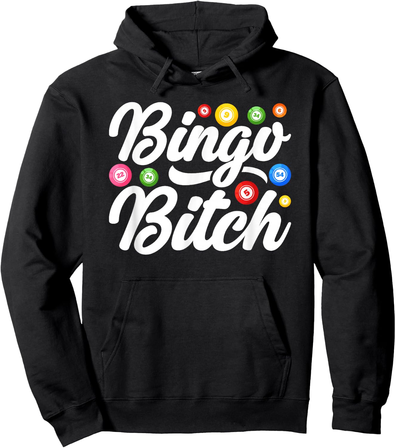 Bingo Bitch Player Gambling Lottery Women Bingo Hoodie - Hoodie | Black