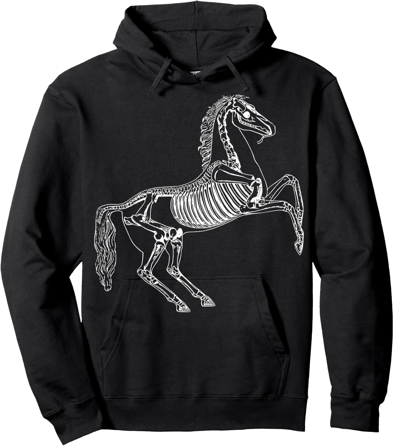 Horse Skeleton Hoodie - Hoodie | Black