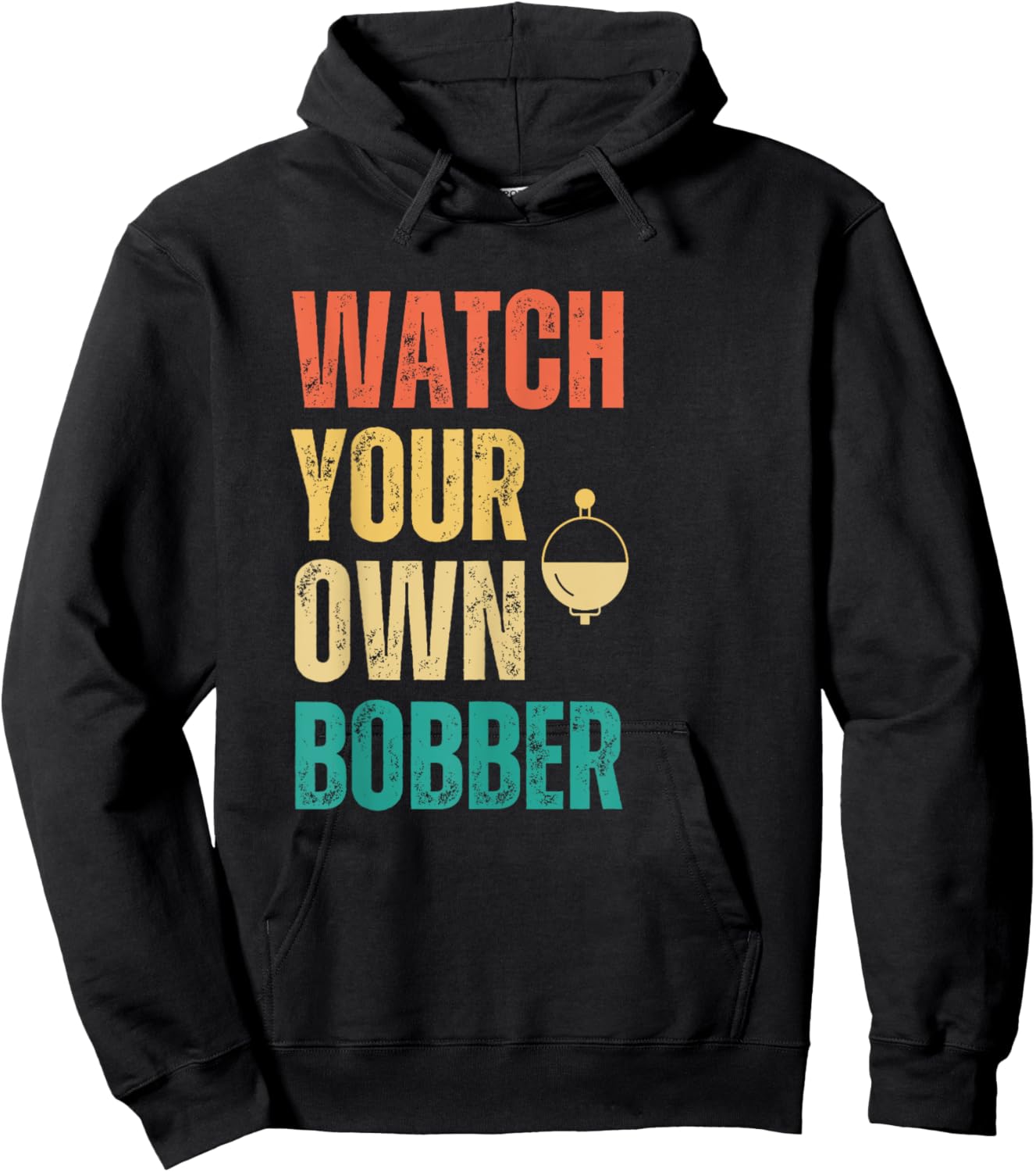 Watch your own bobber vintage Hoodie - Hoodie | Black