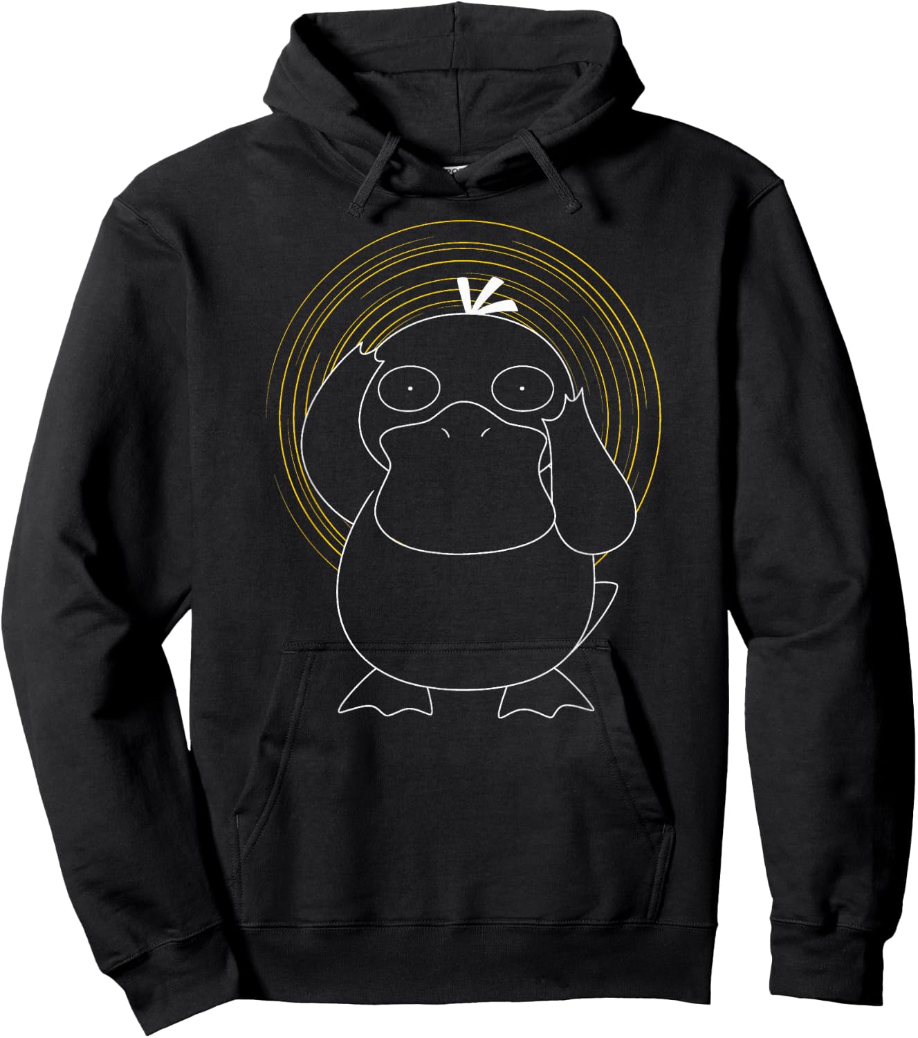 Pokémon - Psyduck Spiral Hoodie - Hoodie | Black