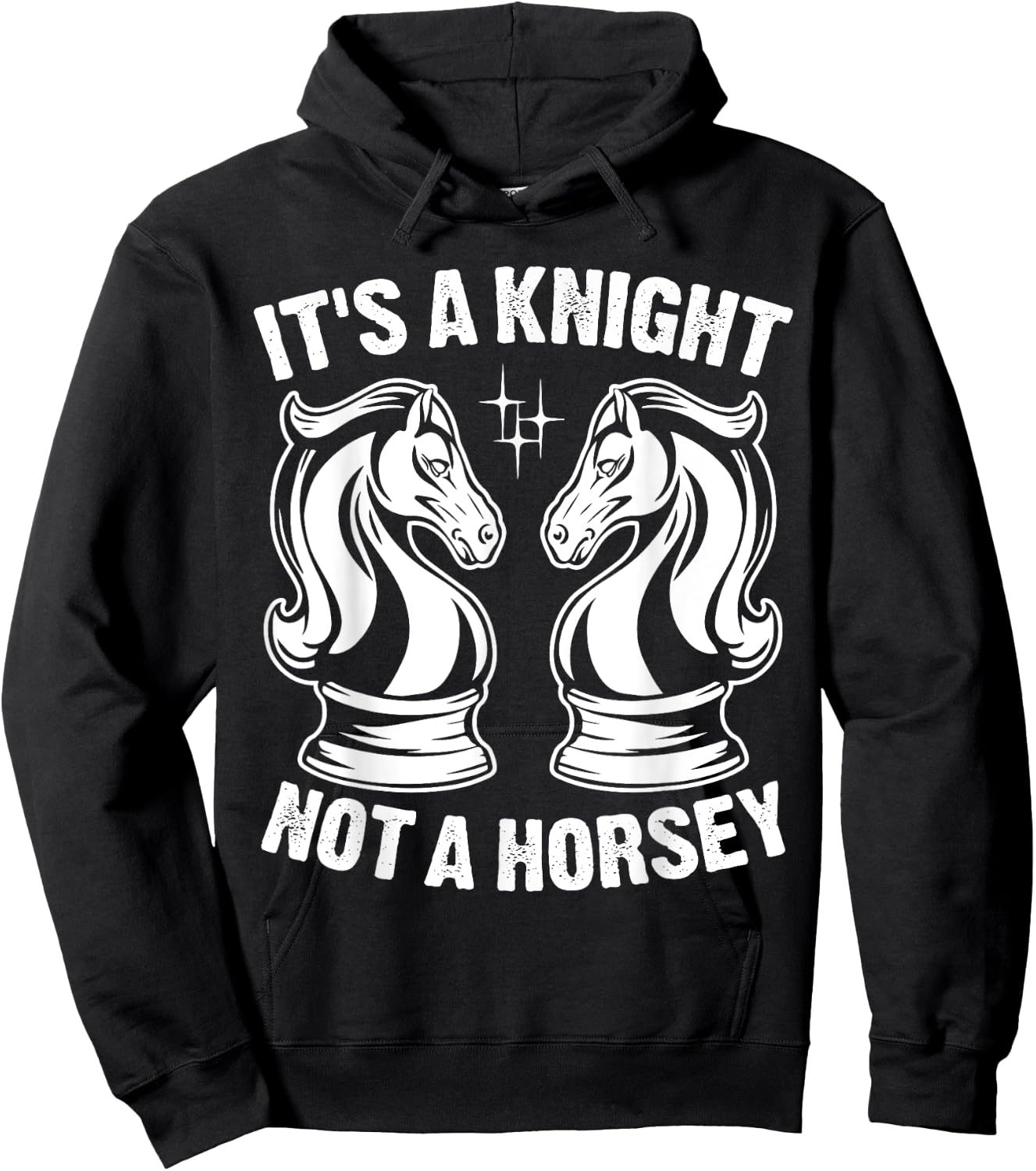 It's A Knight Not A Horsey Hoodie - Hoodie | Black