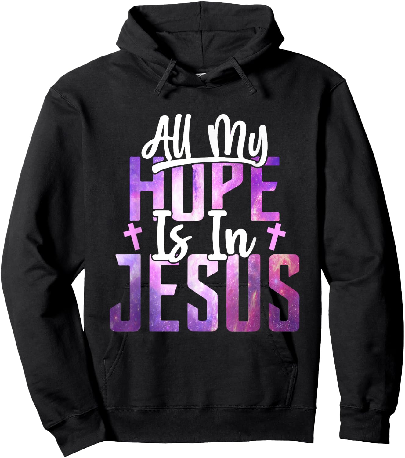 All My Hope Is In Jesus Christ Faith Spiritual Hoodie - Hoodie | Black