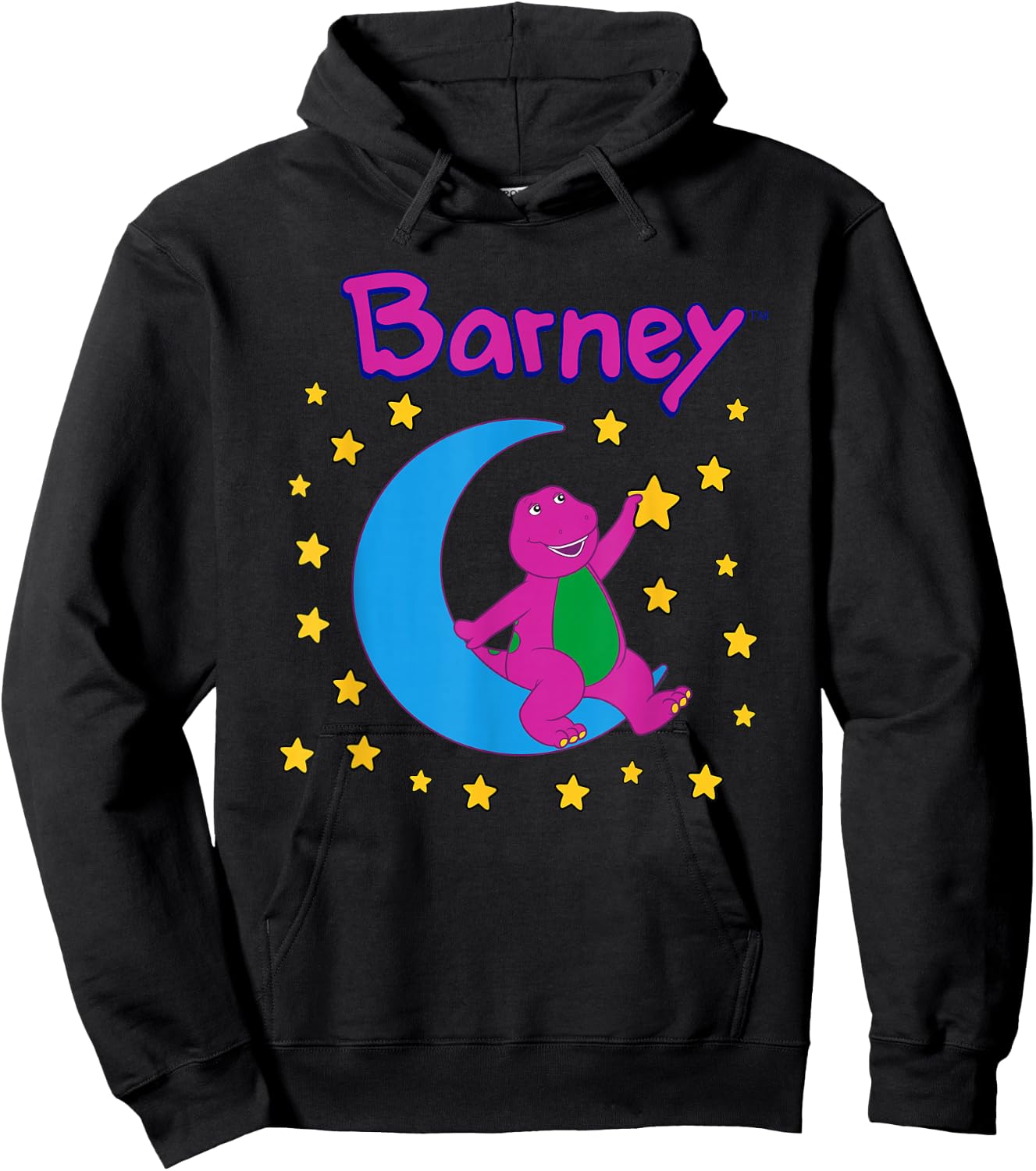 Barney - Moon and Stars Hoodie - Hoodie | Black