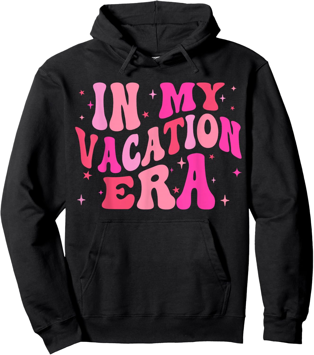 In My Vacation Era Summer Vacation Family Vacay Beach Squad Hoodie - Hoodie | Black