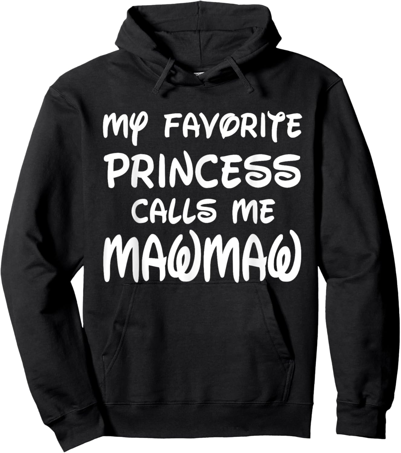 My Favorite Princess Calls Me Mawmaw Vintage Christmas Xmas Hoodie - Hoodie | Black