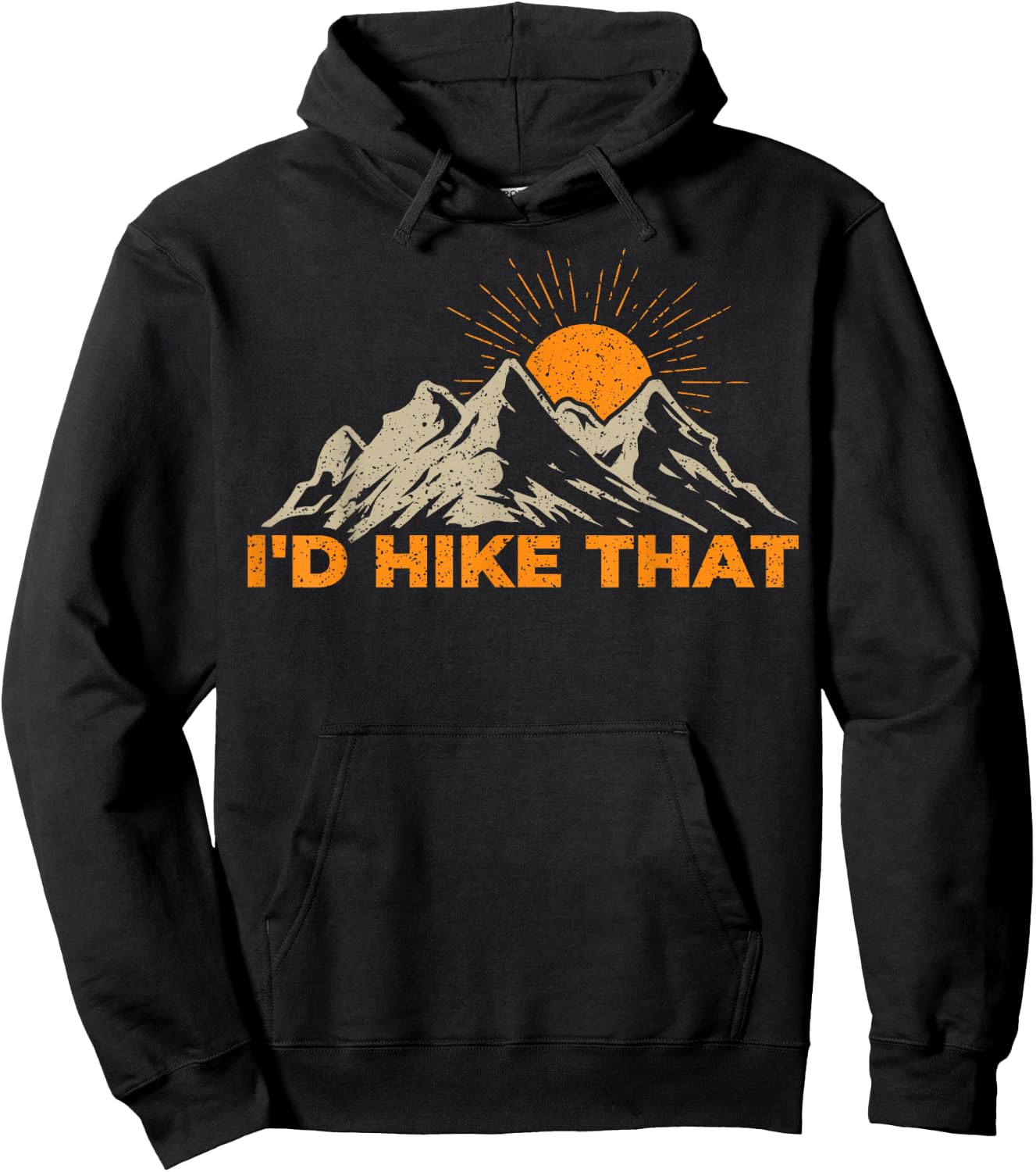 I'd Hike That Hoodie - Hoodie | Black