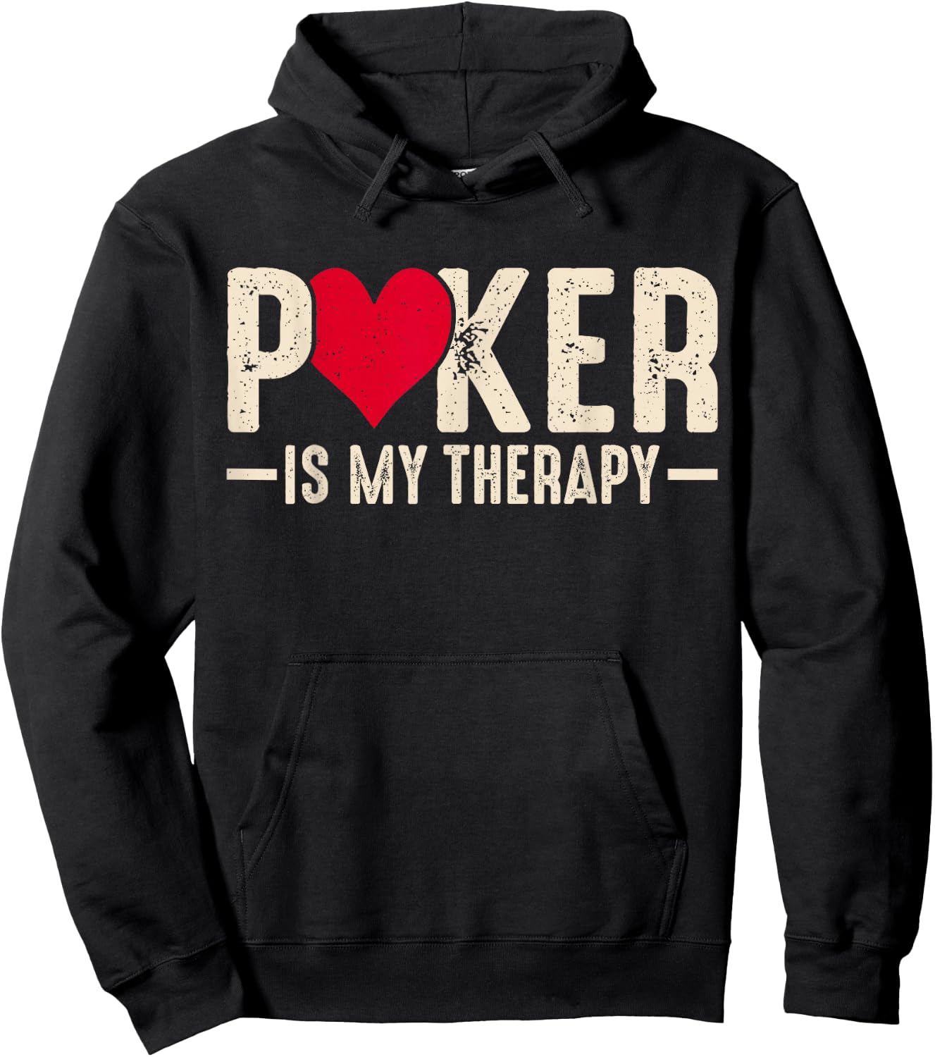Poker Is My Therapy Hoodie - Hoodie | Black