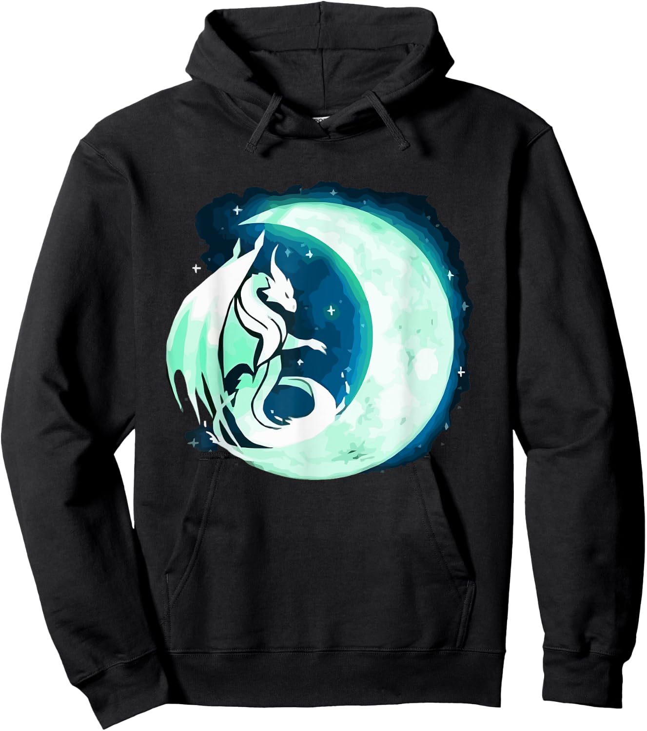 Dragon Moon Hoodie - Hoodie | Black