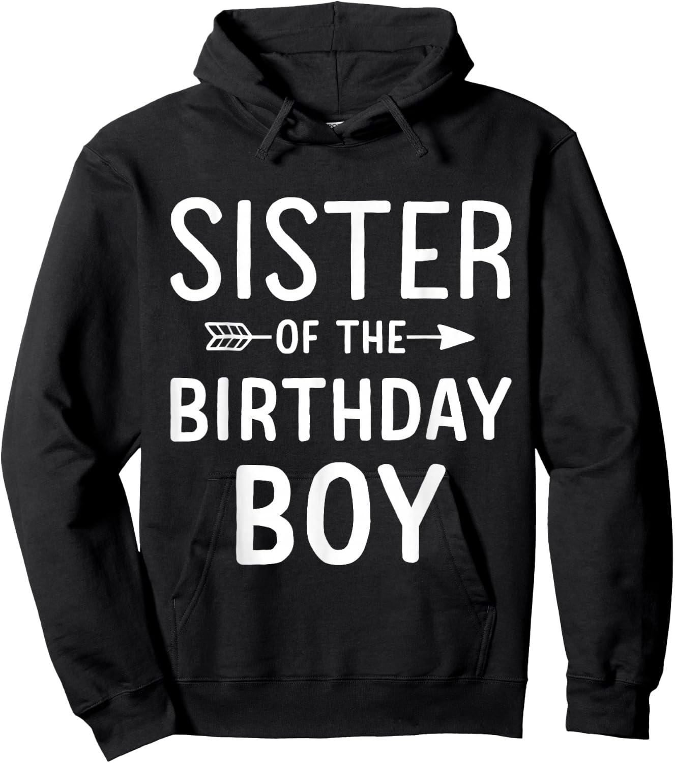 Sister of the birthday boy for matching family party Hoodie - Hoodie | Black