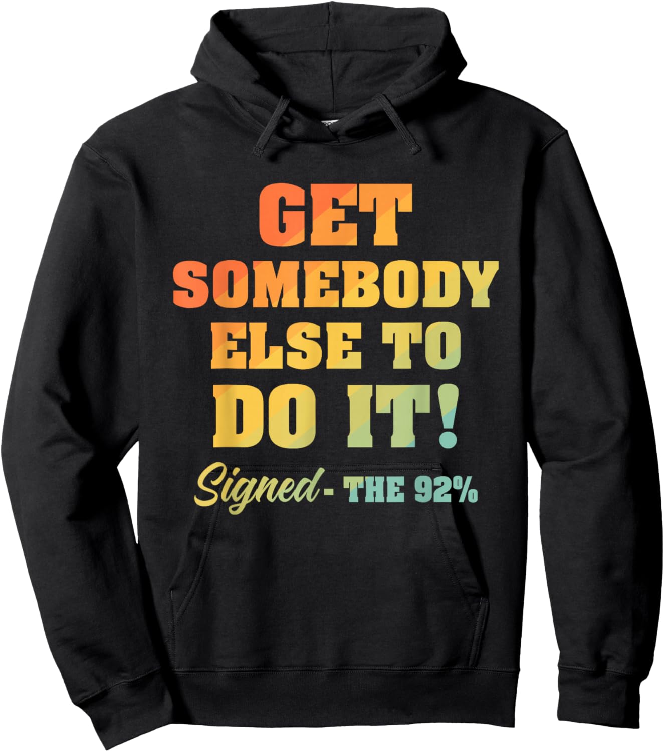 T-Shirt Hoodie - Hoodie | Black
