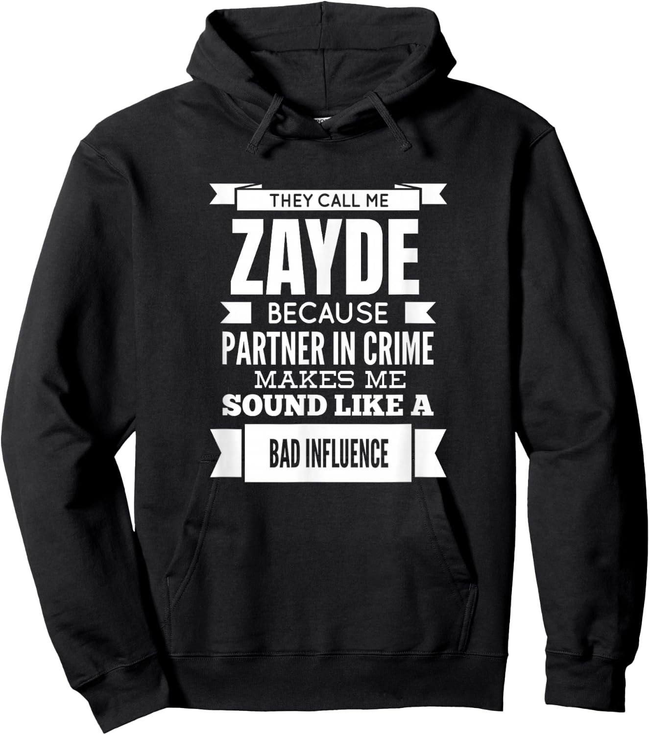 They Call Me Zayde Jewish Yiddish Grandpa Hoodie - Hoodie | Black