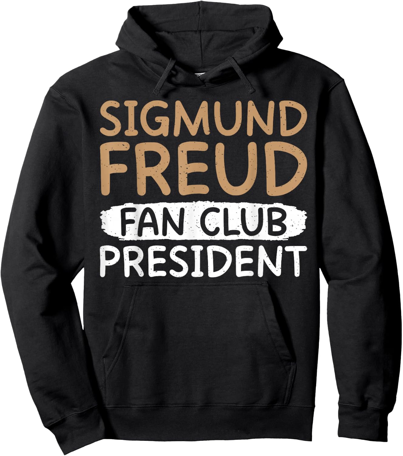Sigmund Freud Fan Club President Therapist Hoodie - Hoodie | Black