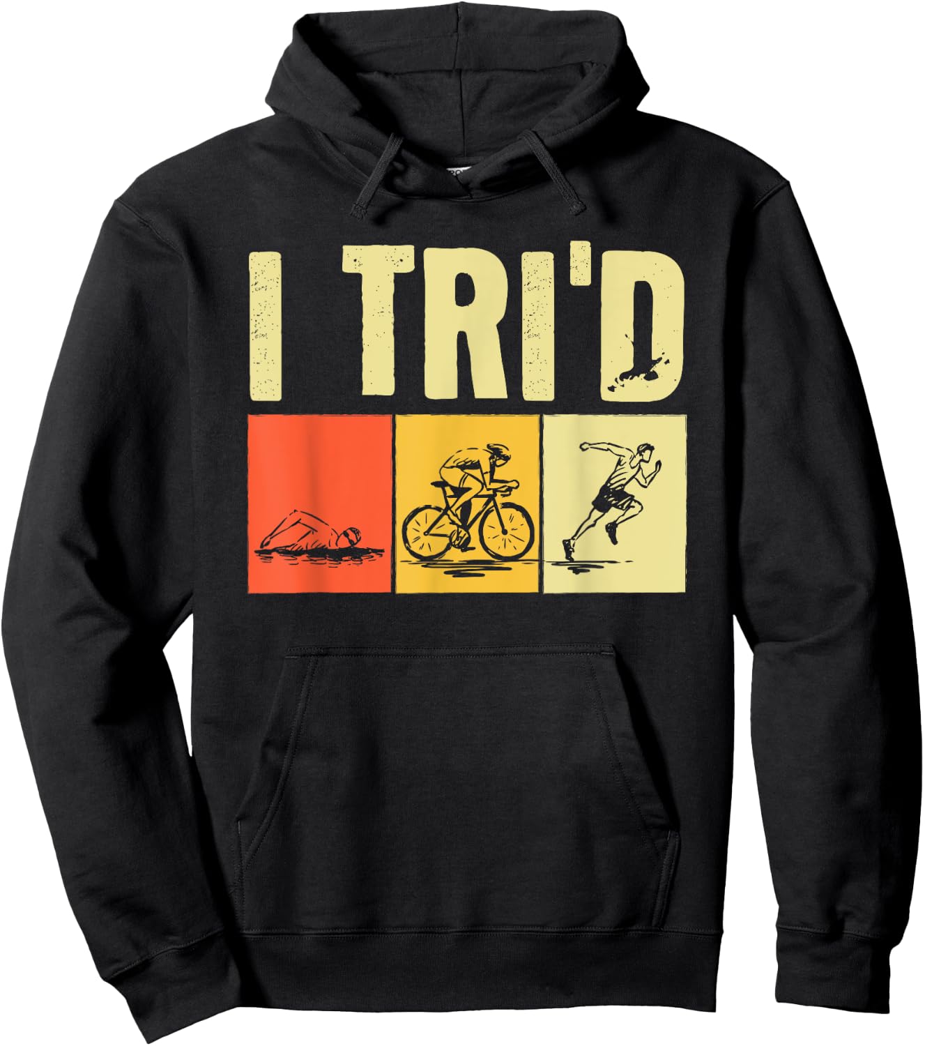 Funny Triathlon Design Women Triathlon Sport Lovers Hoodie - Hoodie | Black