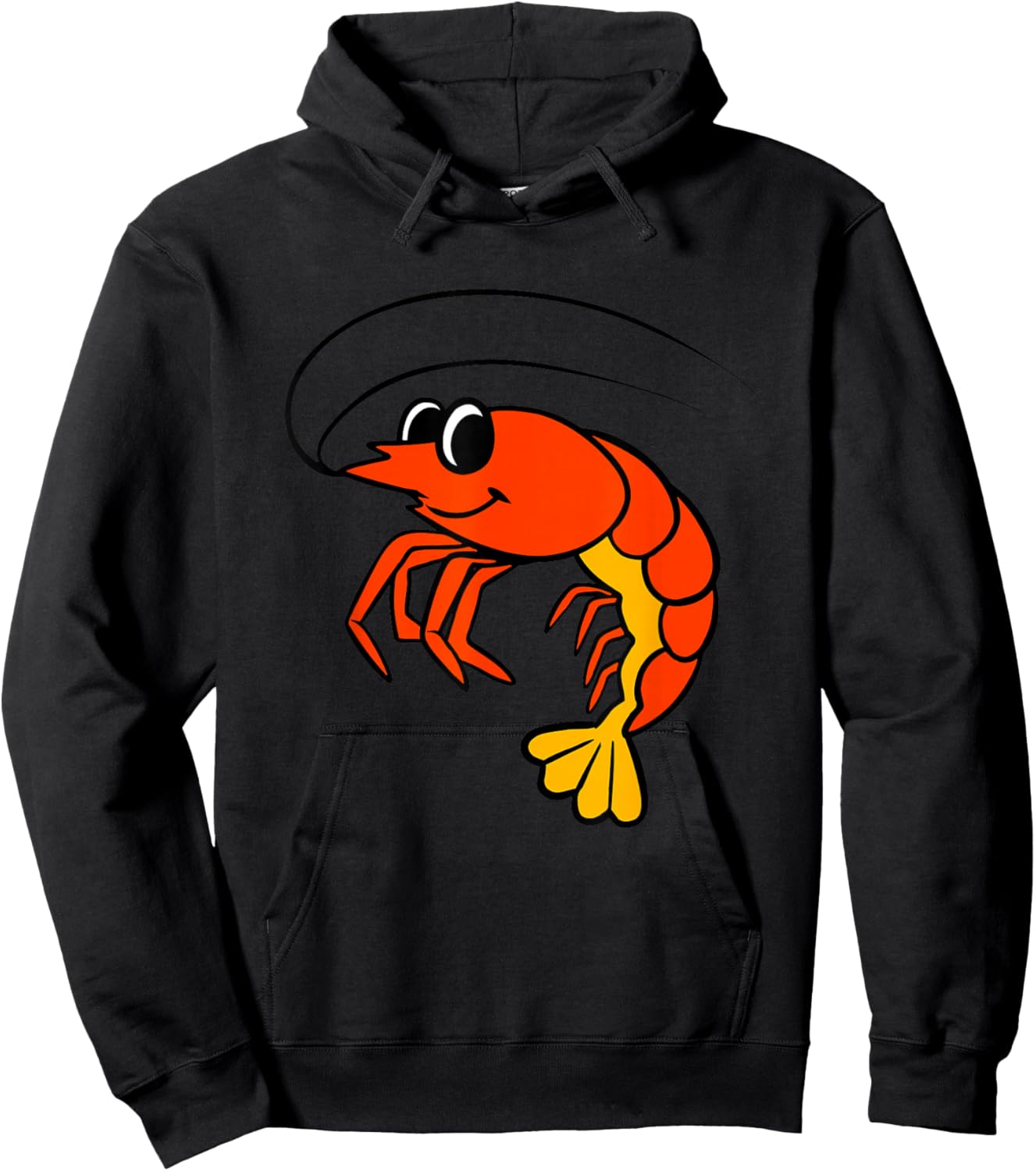 Kids Shrimp Shirt For Boys Or Girls | Cute Shrimp Gift Hoodie - Hoodie | Black