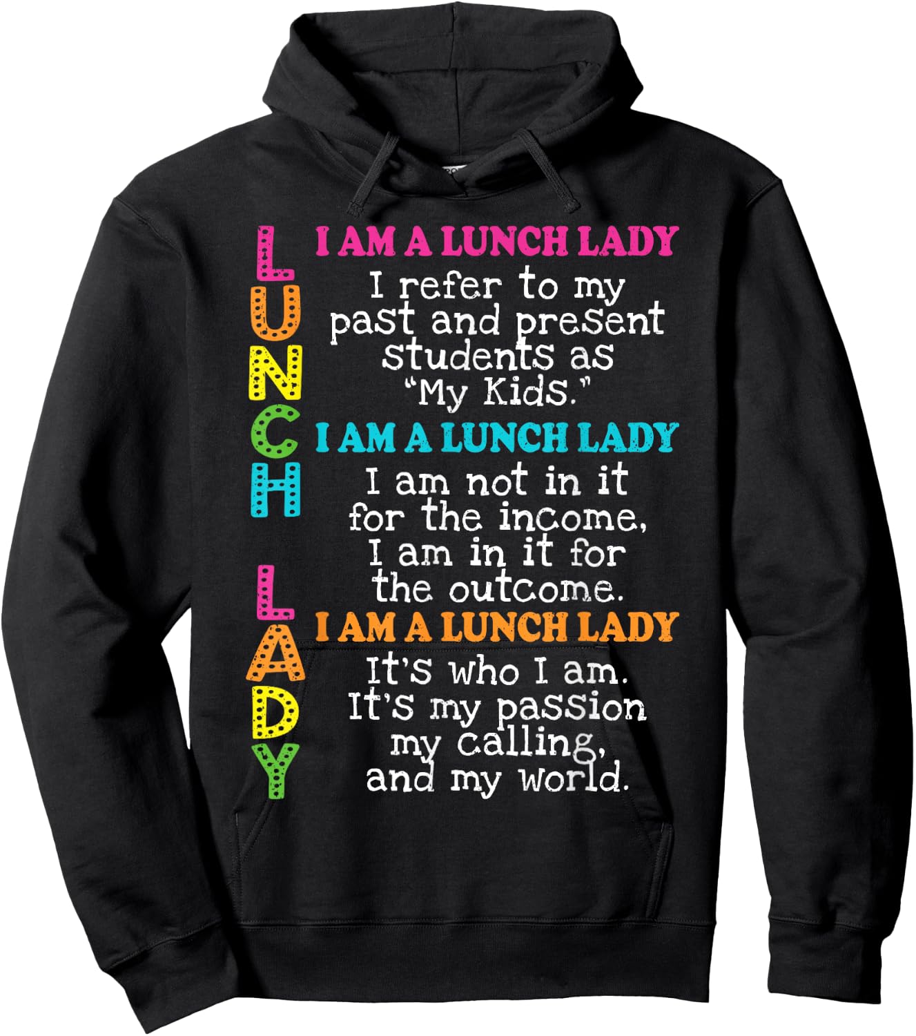 Lunch Hero Squad Lunch Ladies Cafeteria Crew Back To School Hoodie - Hoodie | Black