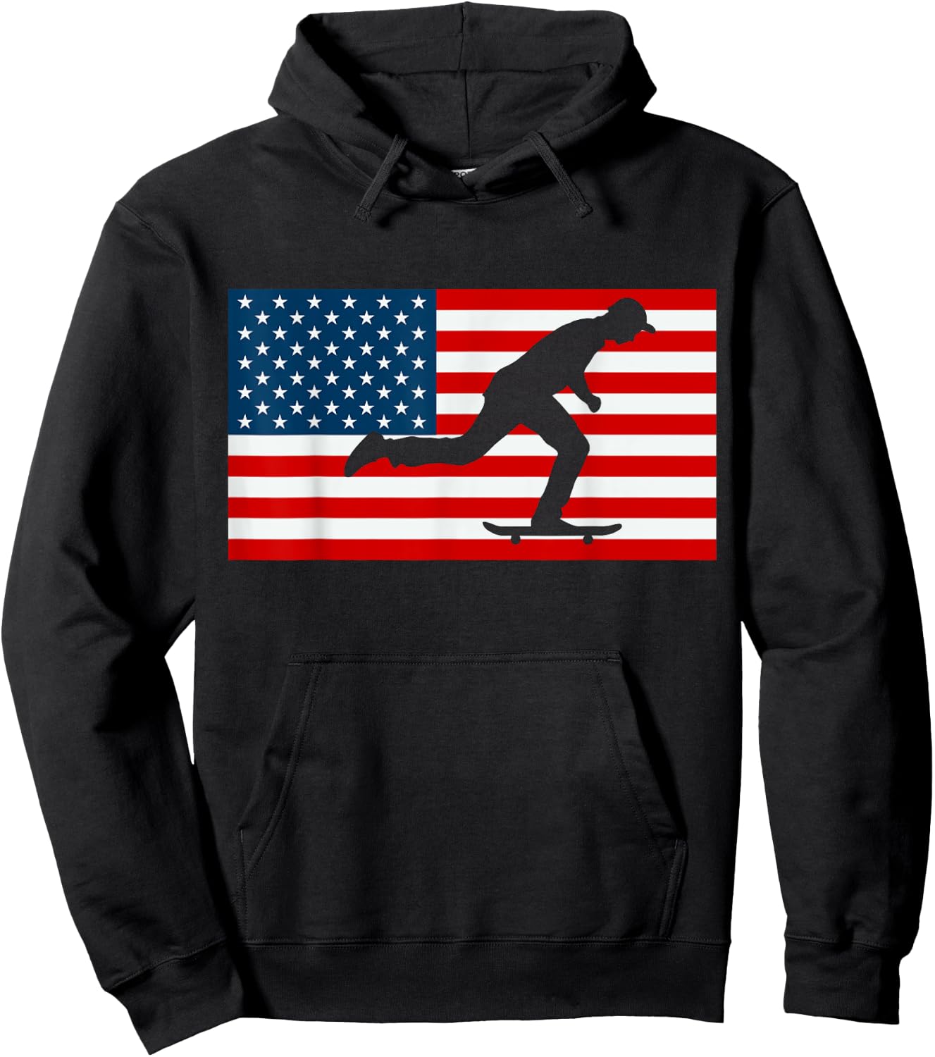 Patriotic Vert Skater Street Skater Skateboarding Hoodie - Hoodie | Black