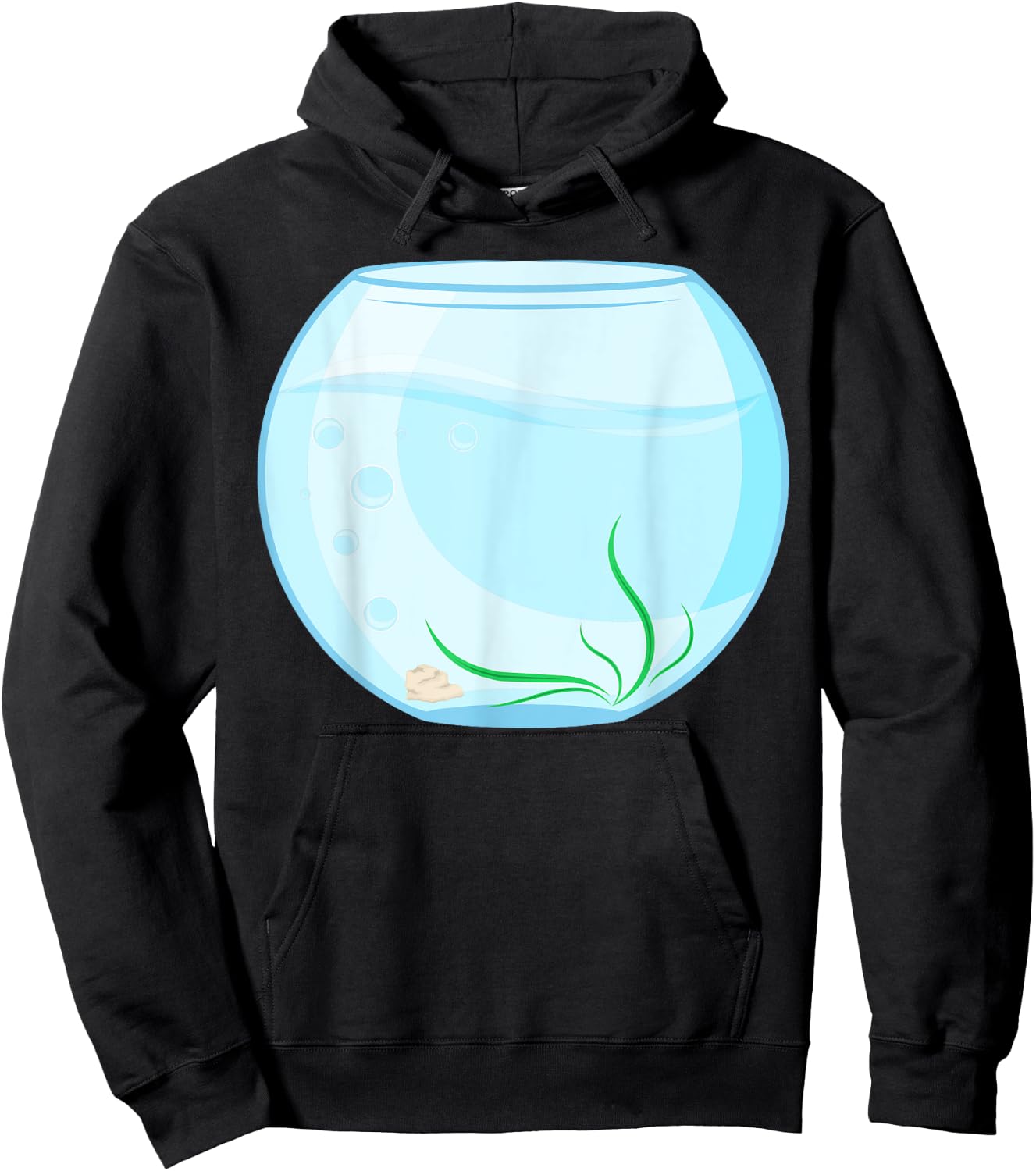 Funny Fish Bowl Costume Hoodie - Hoodie | Black