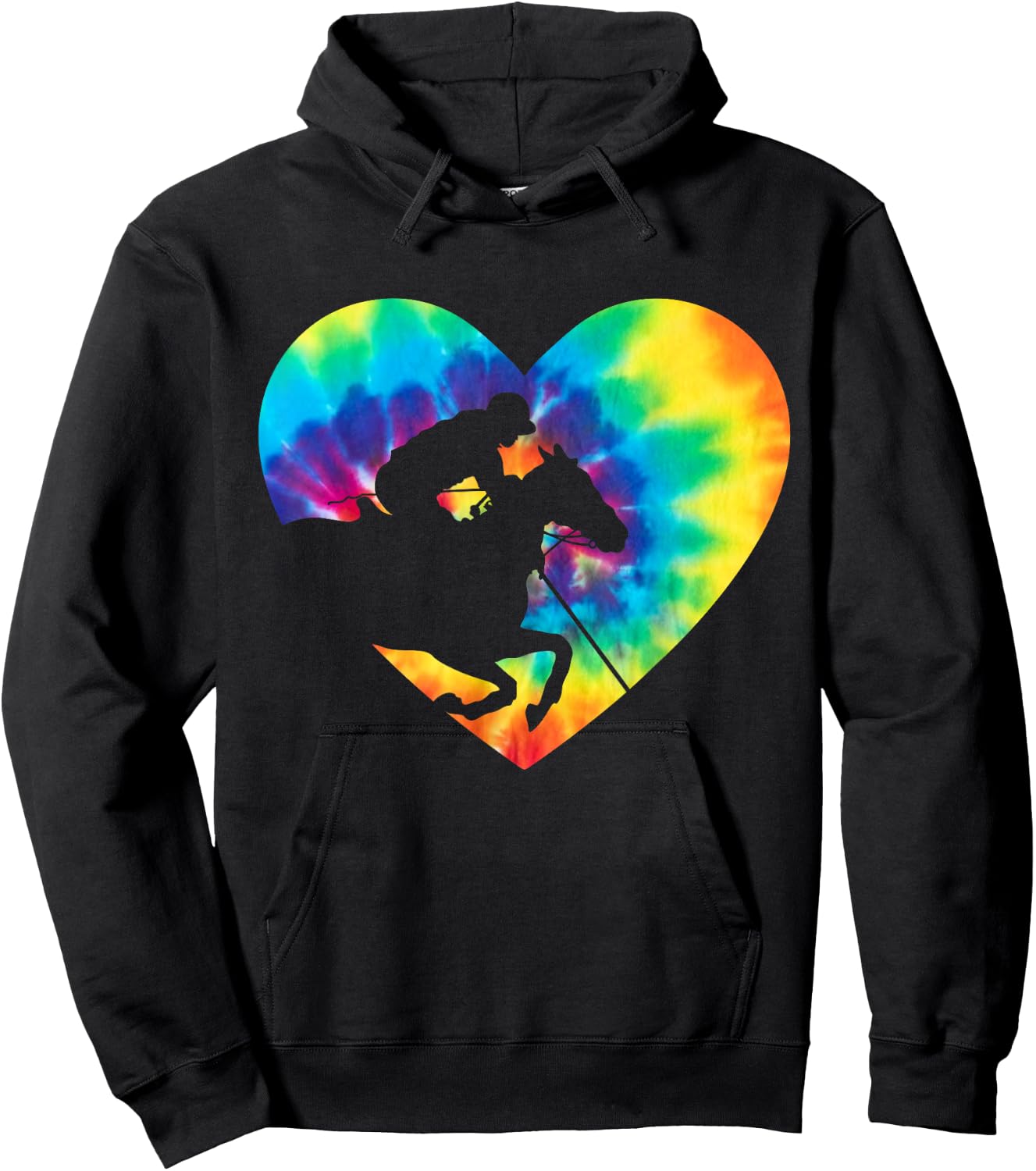 Polo Players Horseback Riding Horse Equestrian Sports Hoodie - Hoodie | Black