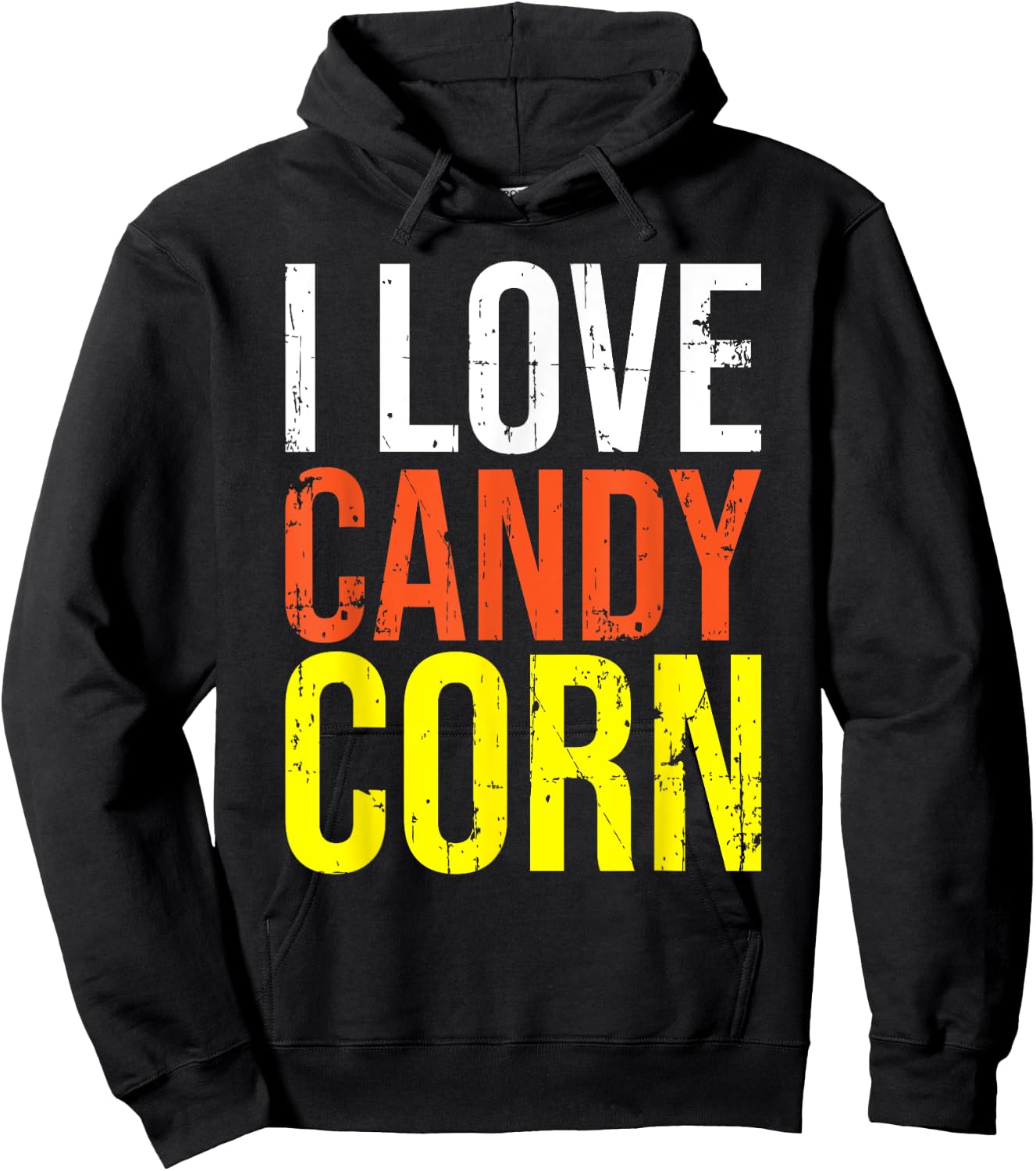 Halloween Candy Corn Funny Costume Men Women Kids Gifts Hoodie - Hoodie | Black