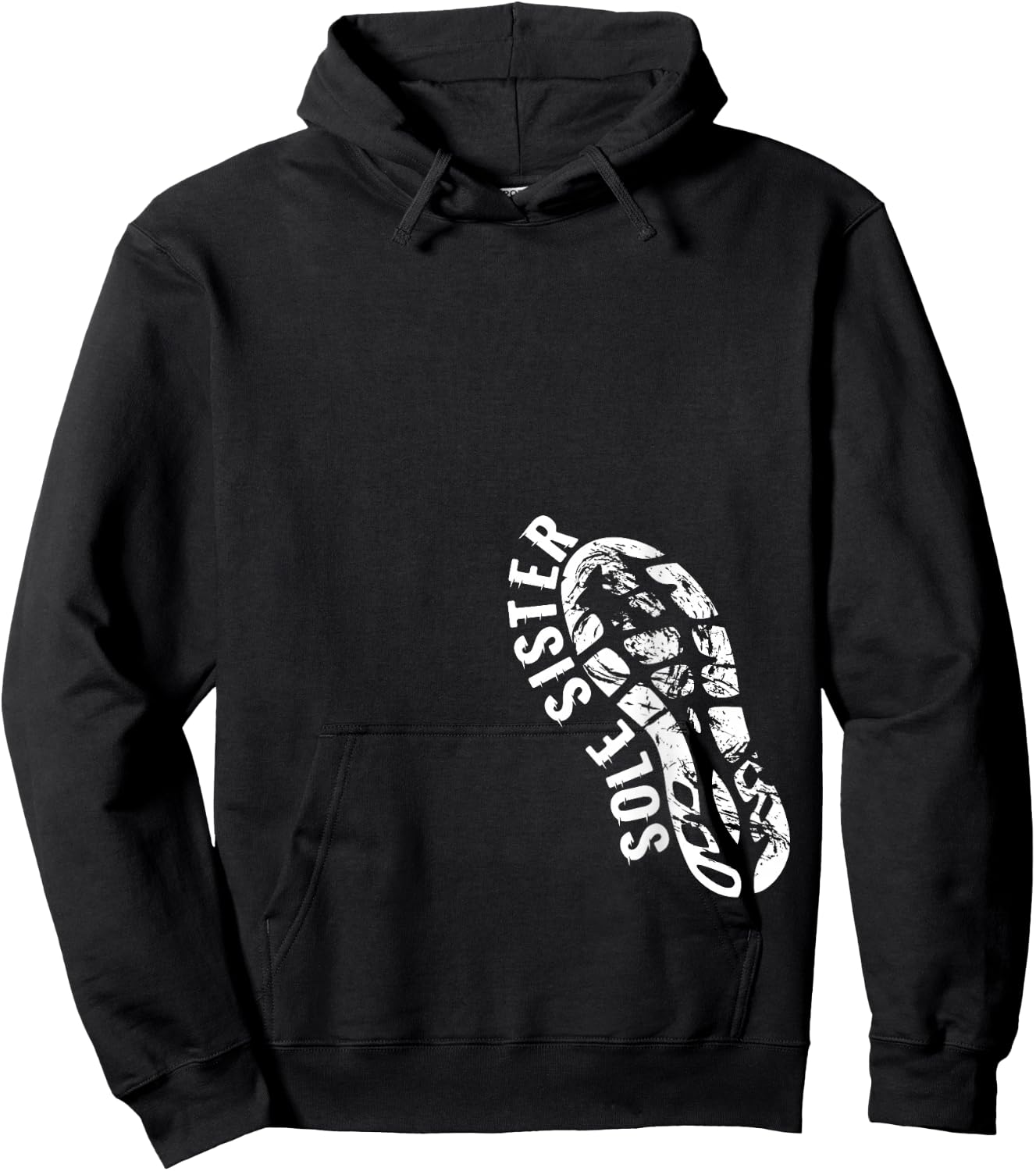 Sole Sister Running Buddies Matching Women Marathon Team Hoodie - Hoodie | Black