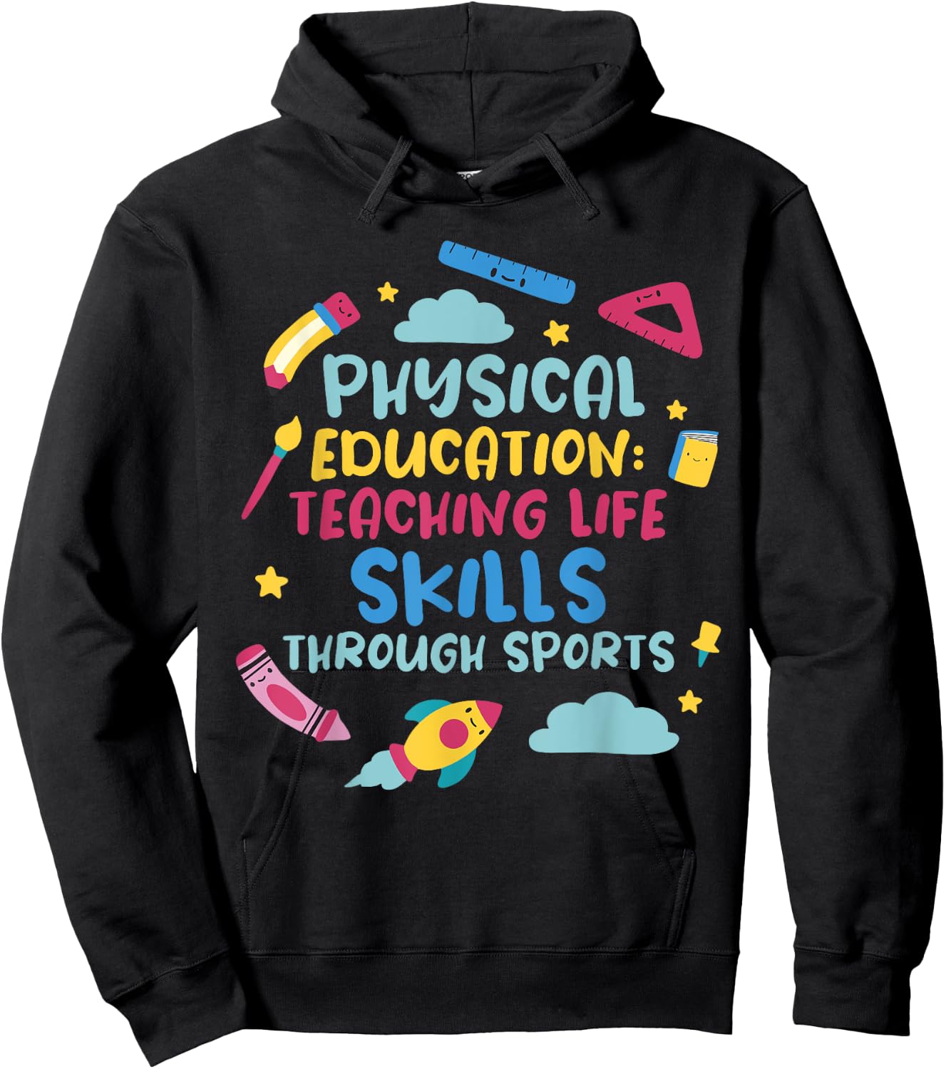 Physical Education: Teaching Life Skills Through Sports Hoodie - Hoodie | Black