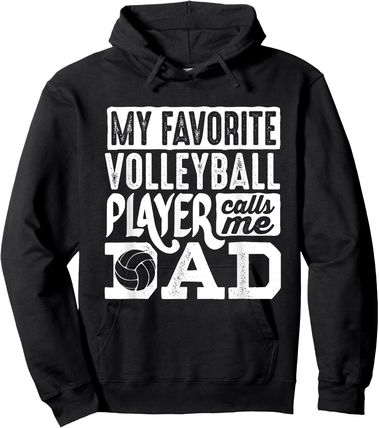 Volleyball Dad Shirt Men Volleyball Lover Volleyball Player Hoodie - Hoodie | Black