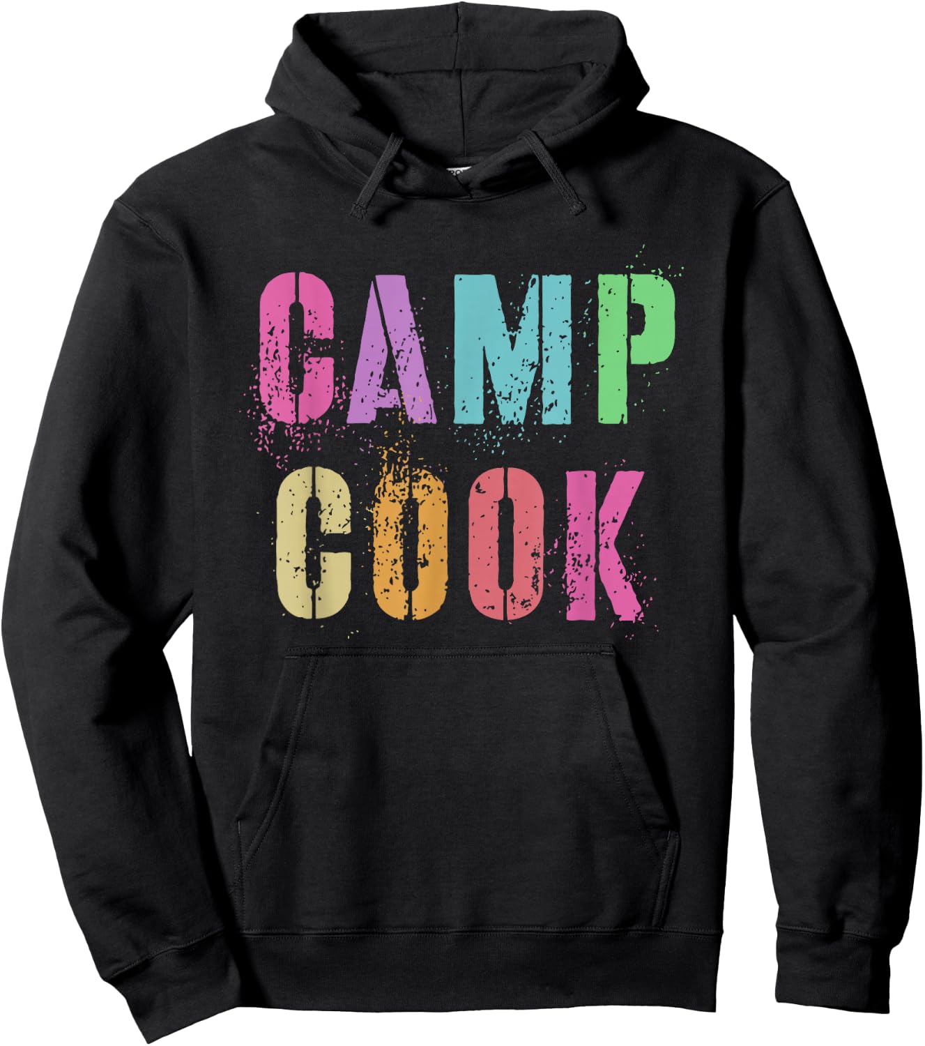 Kids CAMP COOK Chef Camping Cooking Team Vintage Baker Squad Hoodie - Hoodie | Black