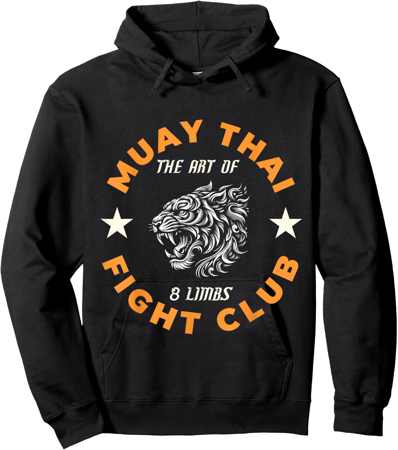Muay Thai MMA Fight Tattoo Tiger Art of 8 Limbs Kickboxing Hoodie - Hoodie | Black