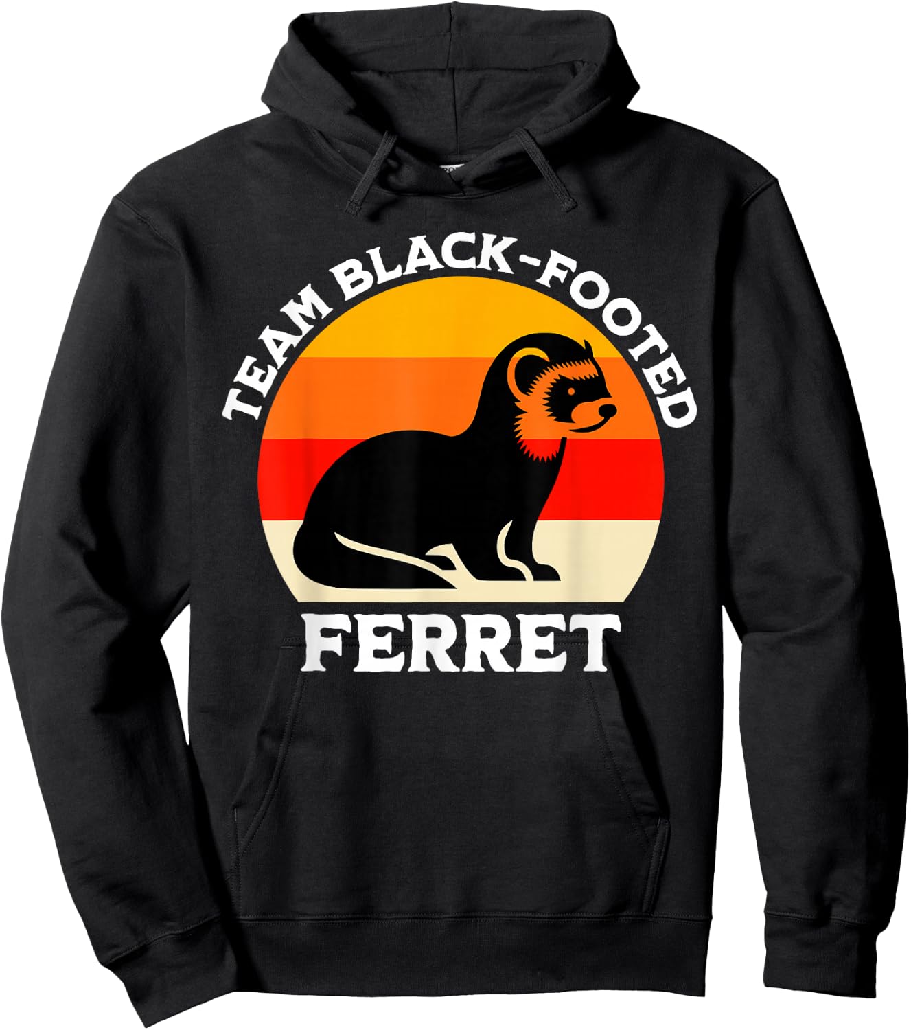 Black Footed Ferret Team Iltis Hoodie - Hoodie | Black