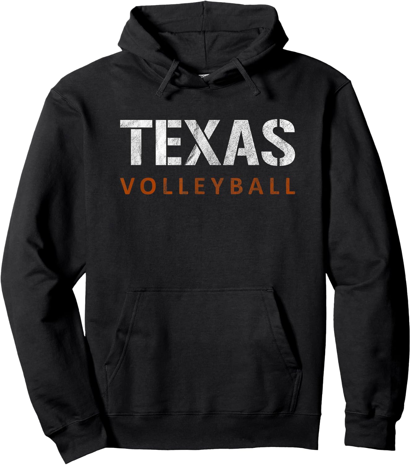 Texas Volleyball Vintage Distressed Hoodie - Hoodie | Black