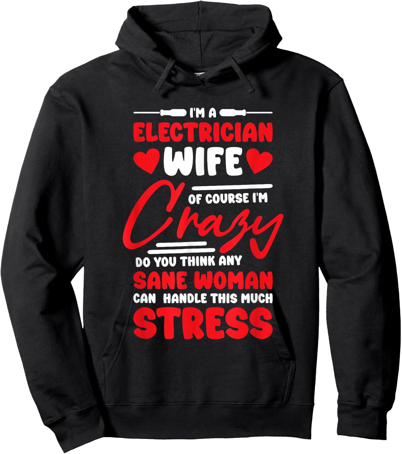 Electrical Engineering Worker Husband Electrician Wife Girlfriend - Women's Black Short Sleeve Modern Classic Unique Design in Electrical Engineering, Small Hoodie - Hoodie | Black