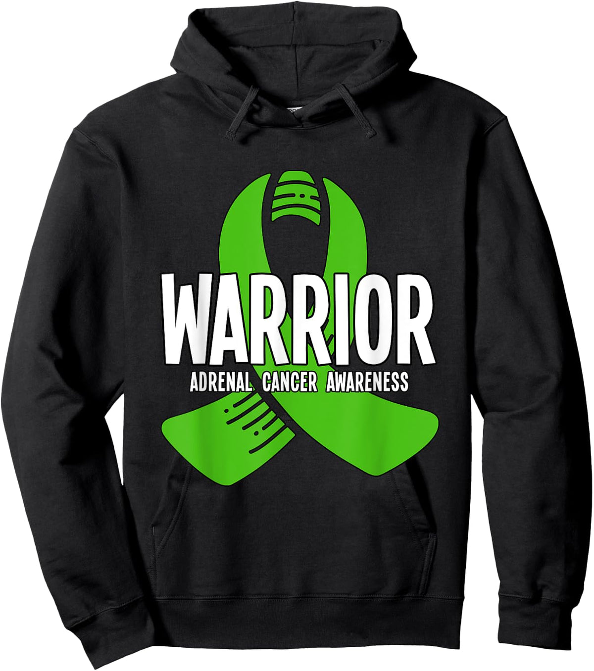 Warrior Adrenal Cancer Awareness Hoodie - Hoodie | Black
