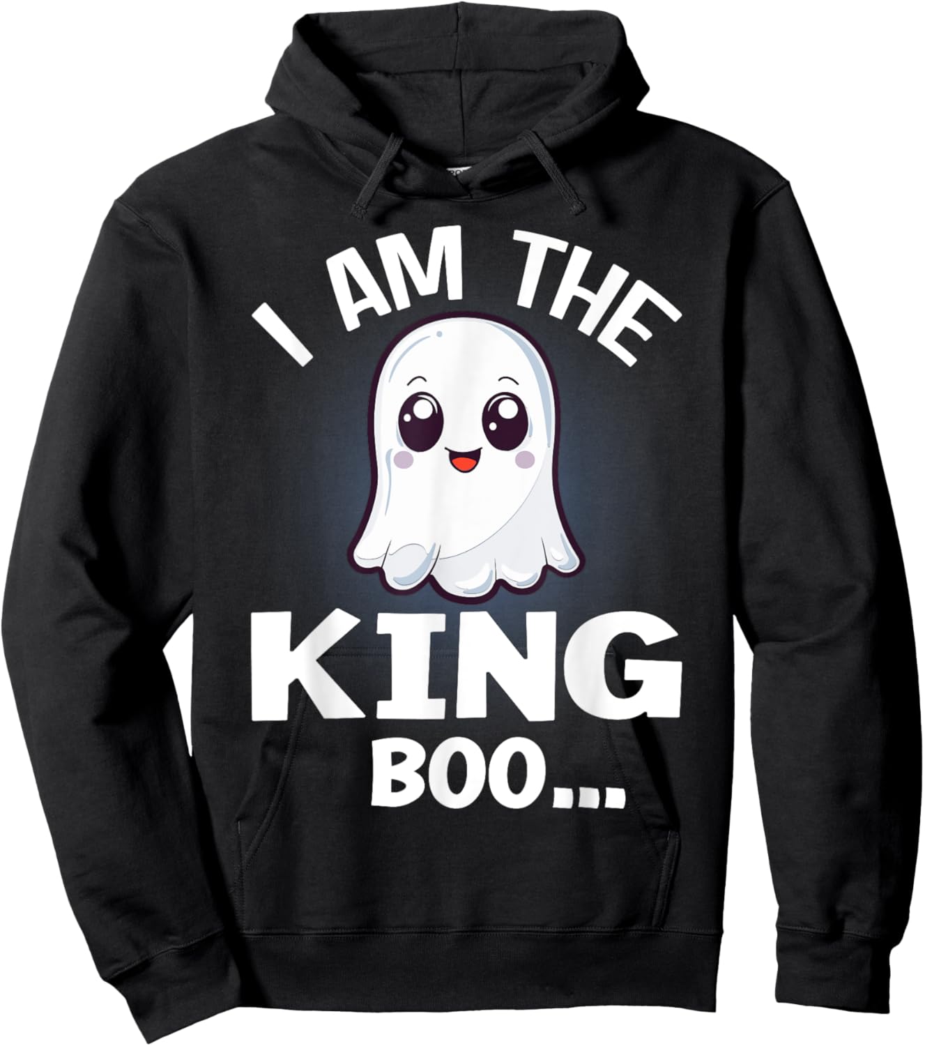 I Am The King Boo Halloween Matching Costume Hoodie - Hoodie | Black