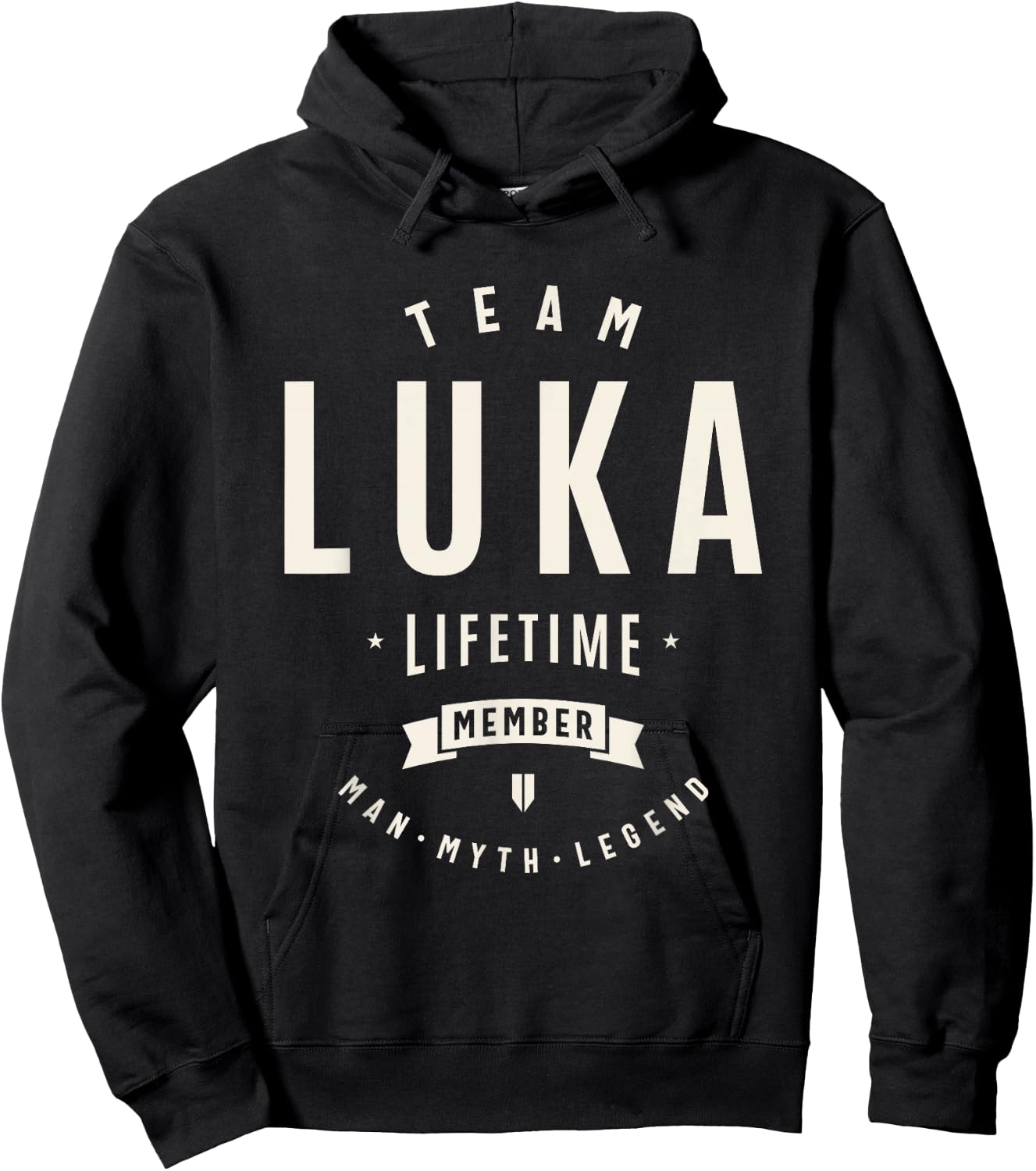 Team Luka Lifetime Member Funny Name Luka Hoodie - Hoodie | Black