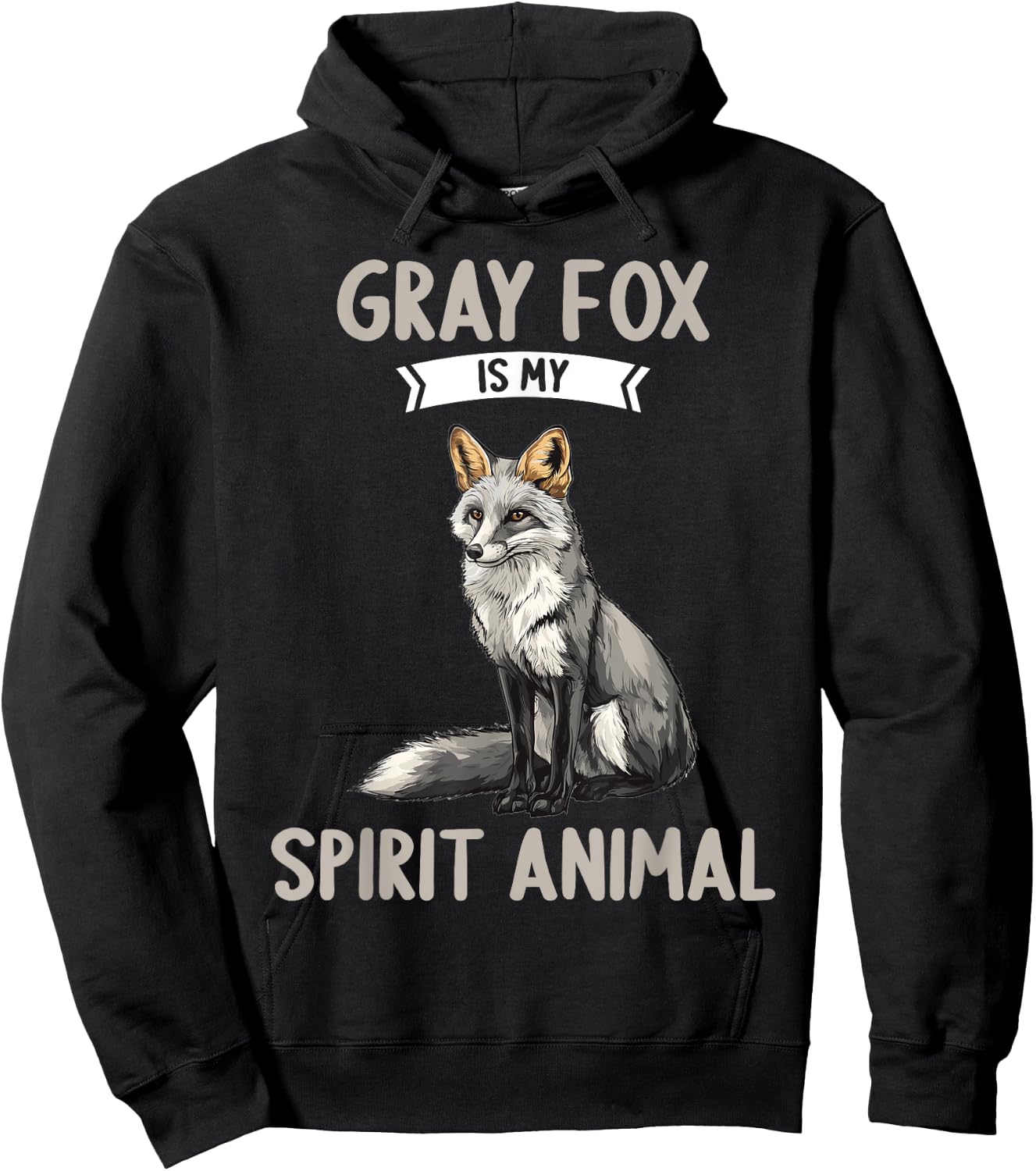 Gray Fox is my spirit animal. Gray Foxes Gray Fox Hoodie - Hoodie | Black