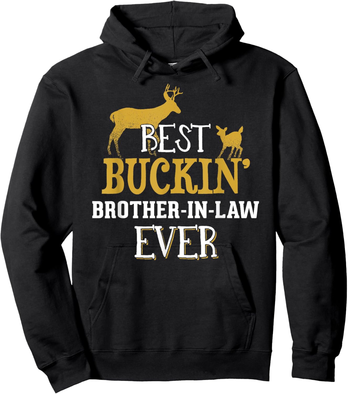 Brother In Law Hunting Shirt - Buck Hunting Gifts for Dad Gr Hoodie - Hoodie | Black