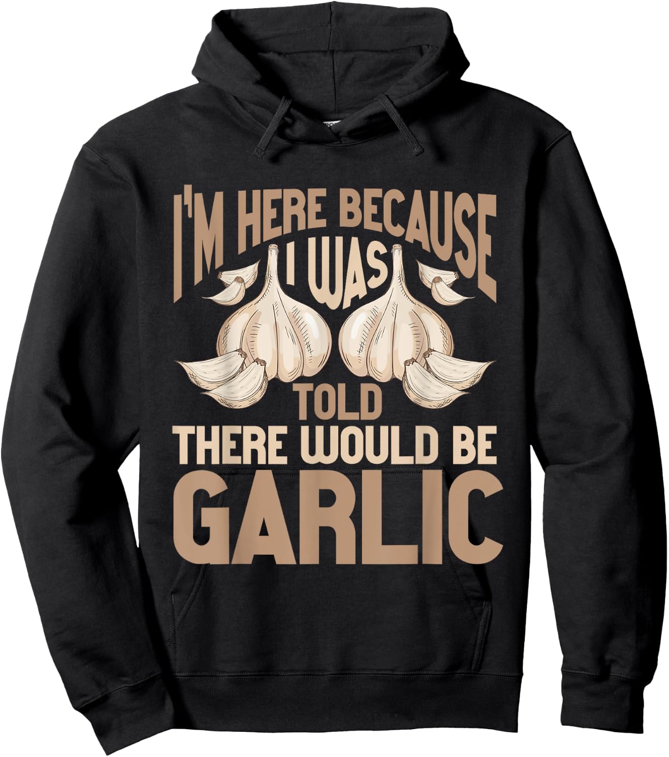 Garlic Funny Hoodie - Hoodie | Black
