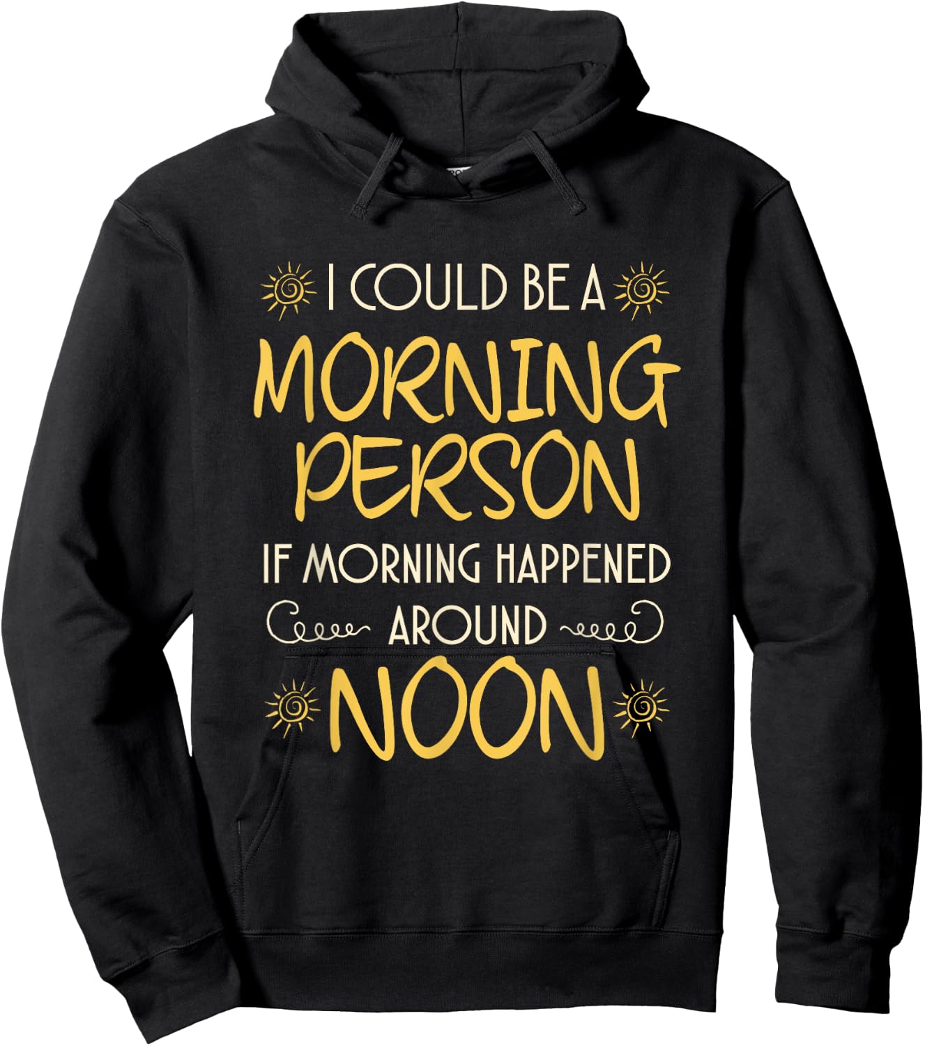 Funny Hate Morning T Shirt Not A Morning Person T Shirt Gift Hoodie - Hoodie | Black