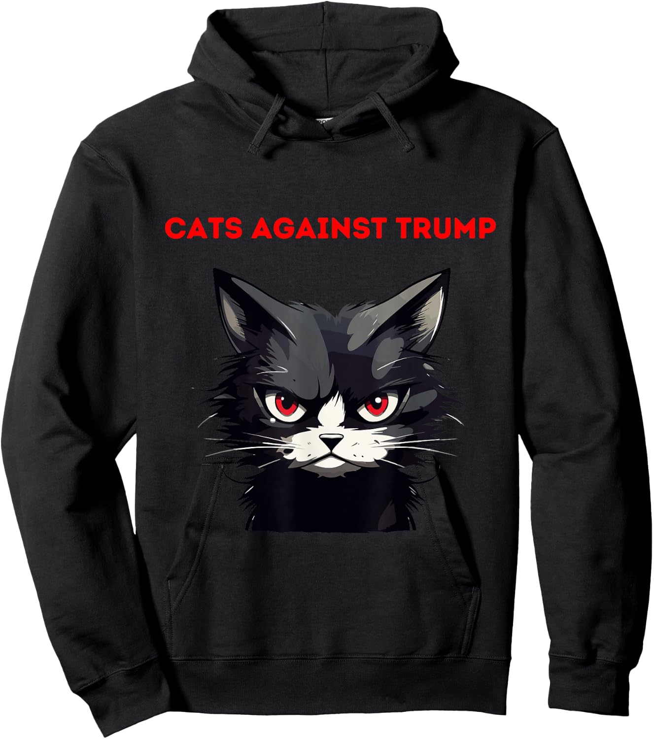 Cats Against Trump Cute Funny Not My President Hoodie - Hoodie | Black