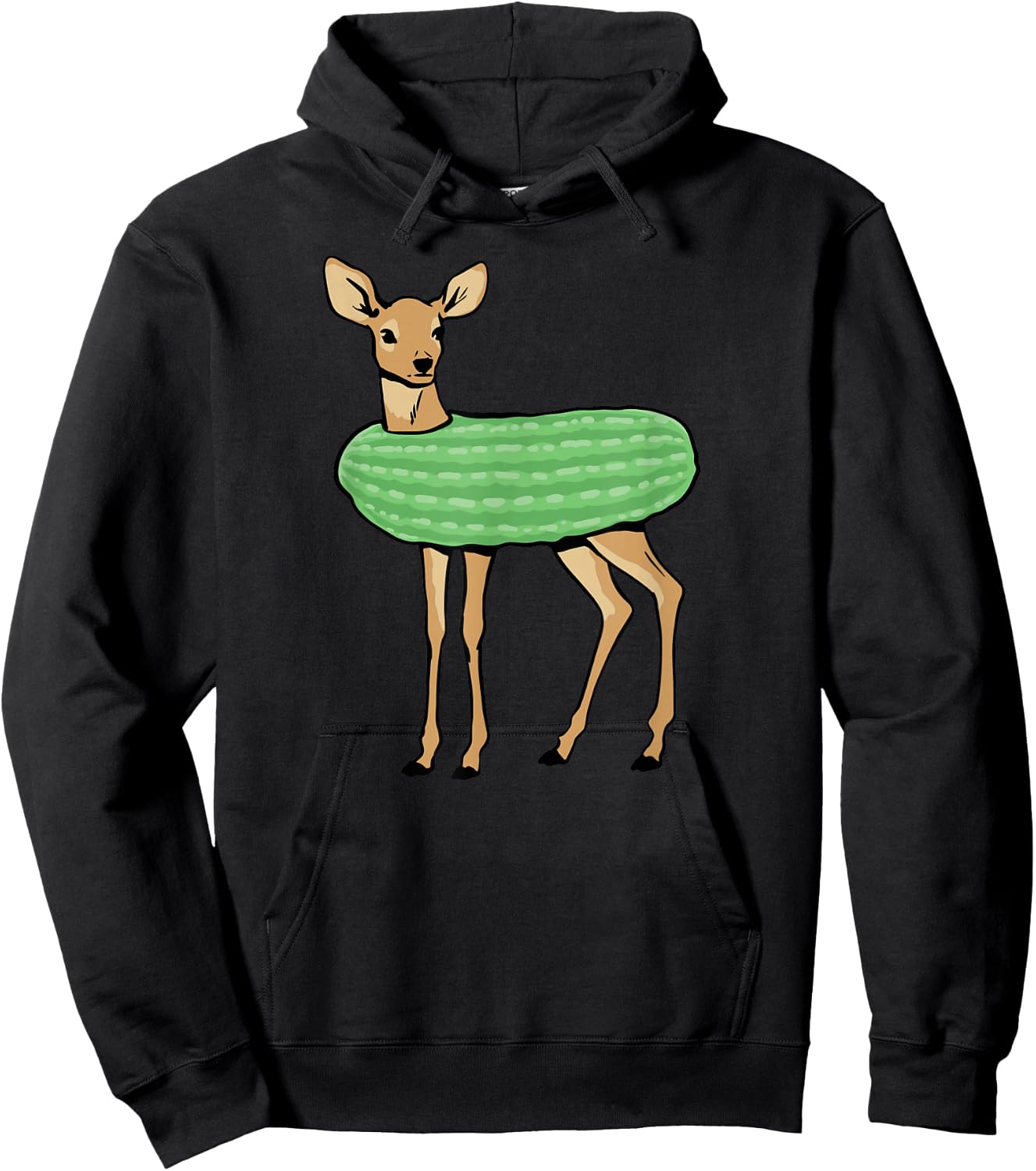 Dill Doe Funny Adult Humor Dill Pickle Deer Redneck Dill Doe , Small, Black Hoodie - Hoodie | Black