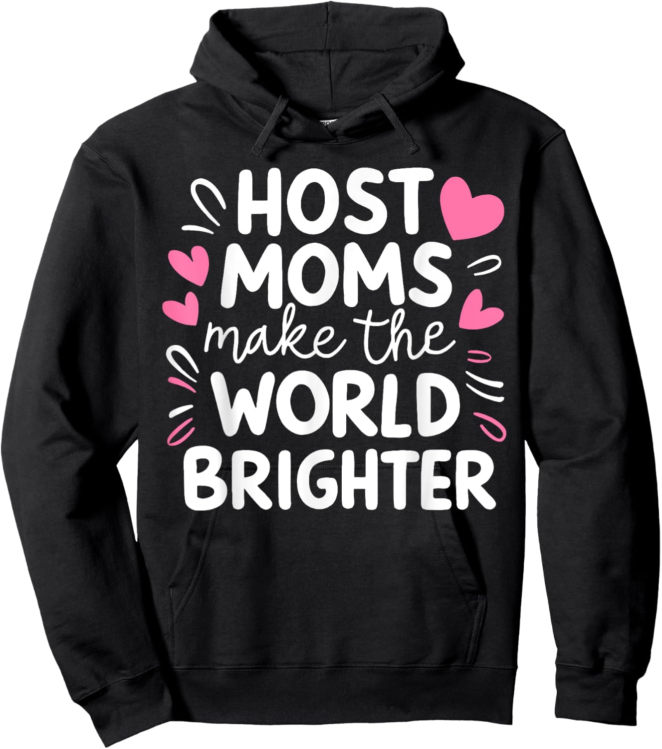 Host Mom Exchange Student Host Family Host Parent , Small, Black Hoodie - Hoodie | Black