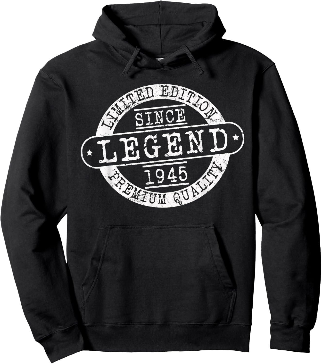 Legend Since 1945, Rustic Style Born In 1945 Birthday Gifts Hoodie - Hoodie | Black