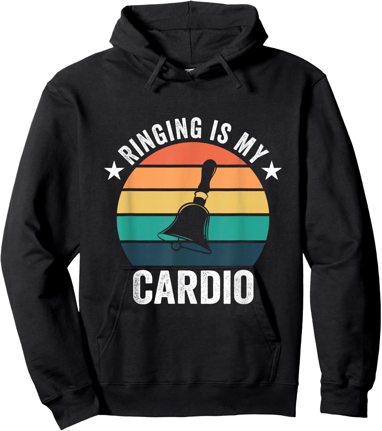 Ringing Is My Cardio For Handbell Player Hoodie - Hoodie | Black
