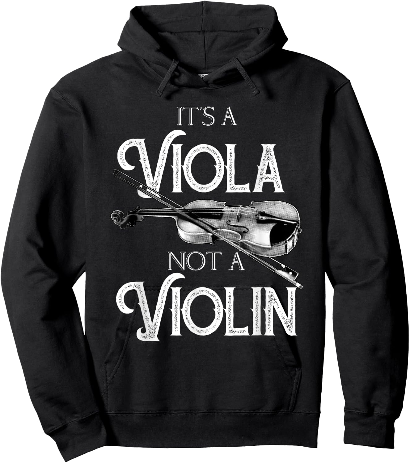 Funny It's A Viola Not A Violin | Cool Musician Lover Gift Hoodie - Hoodie | Black