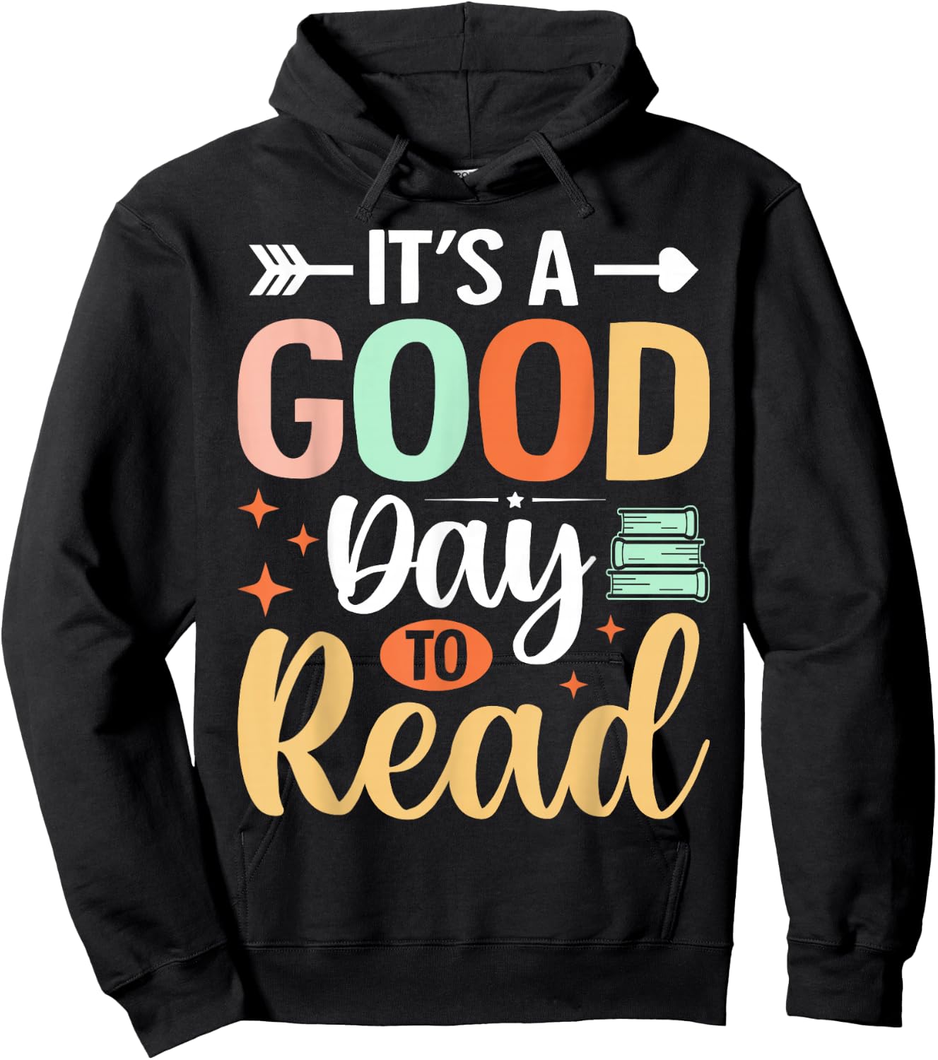 It's A Good Day To Read Hoodie - Hoodie | Black