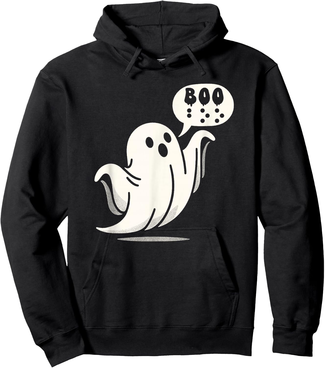 Halloween Vibes Spooky Visually Impaired Teacher Boo Braille Hoodie - Hoodie | Black
