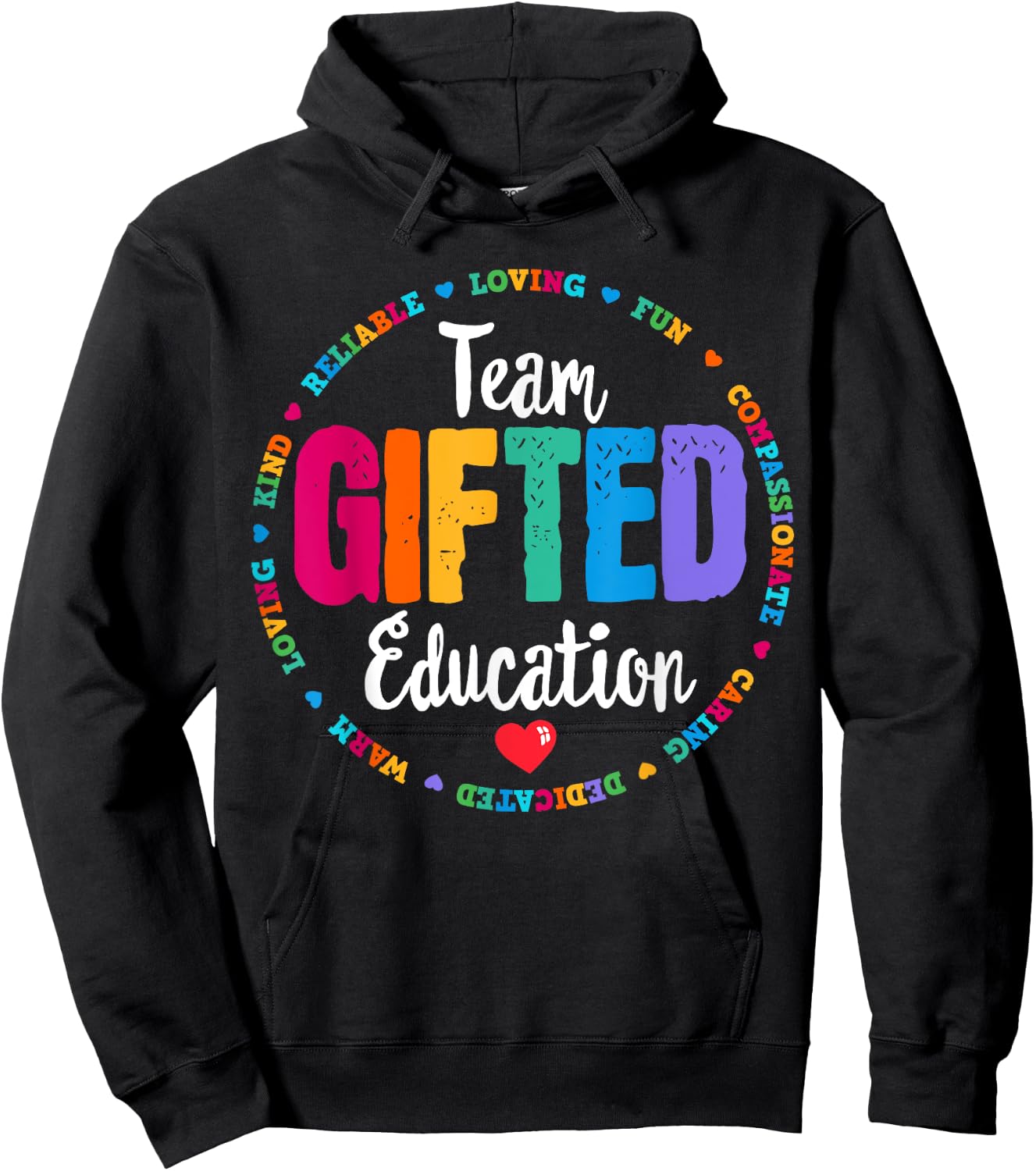 Team Gifted Education Teacher Back To School Appreciation Hoodie - Hoodie | Black