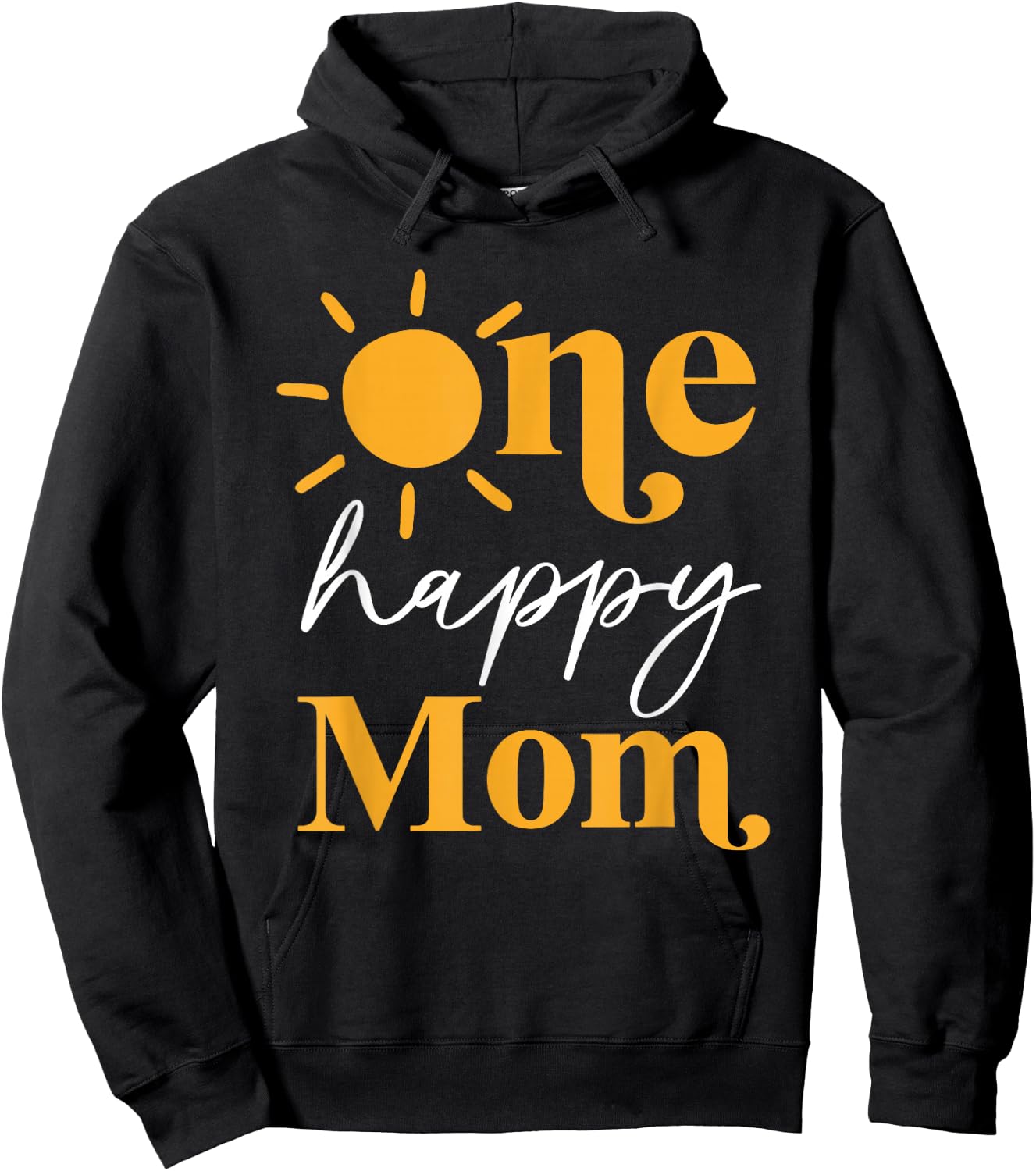 One Happy Mom of The Birthday First Trip Around the Sun Hoodie - Hoodie | Black